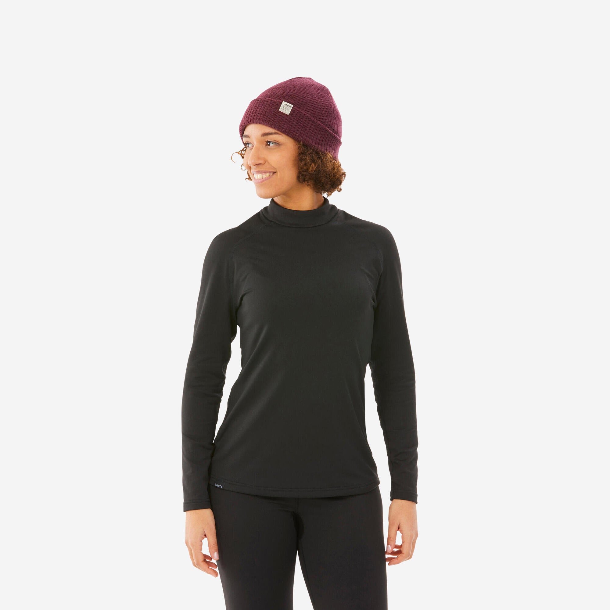wedze-bl500-ski-baselayer-oberteil-damen-schwarz image 1