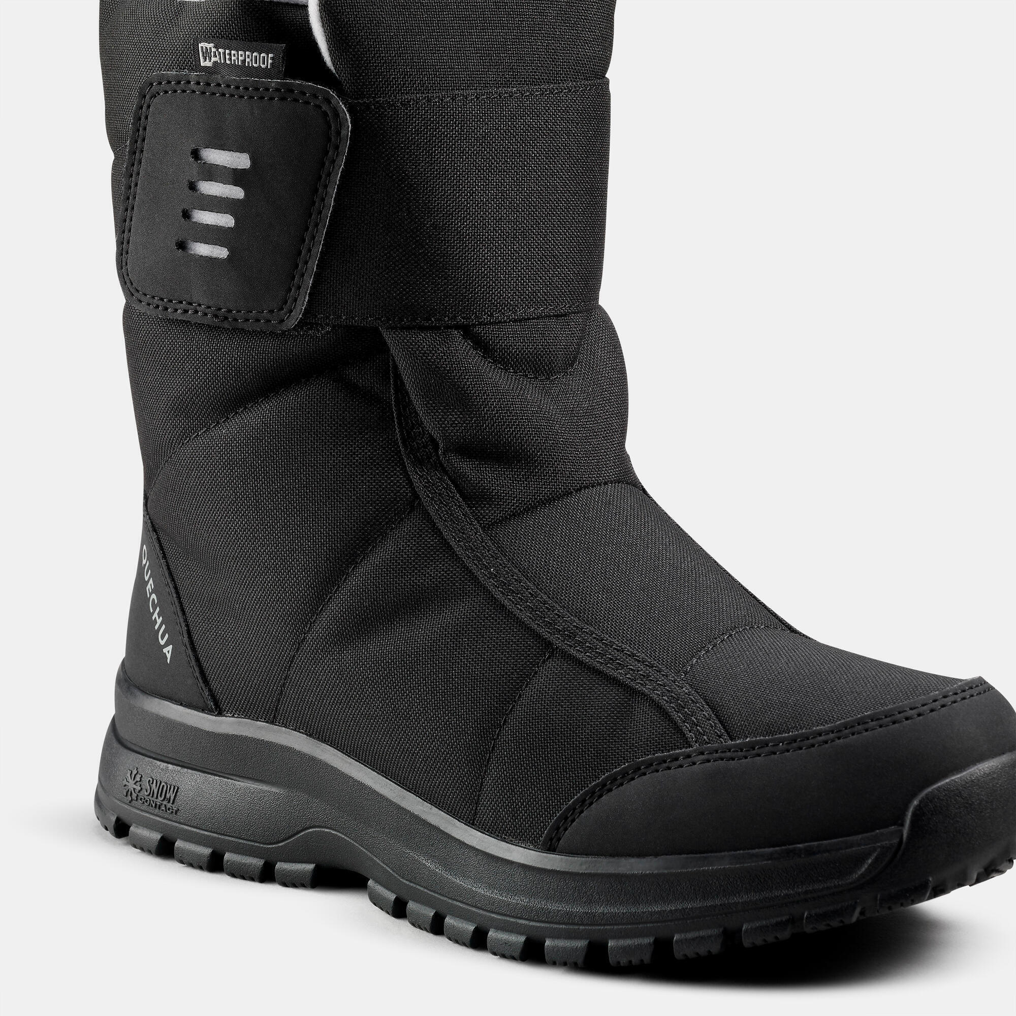 quechua-sh100-x-warm-damen-winterstiefel-schwarz-wasserdicht image 5