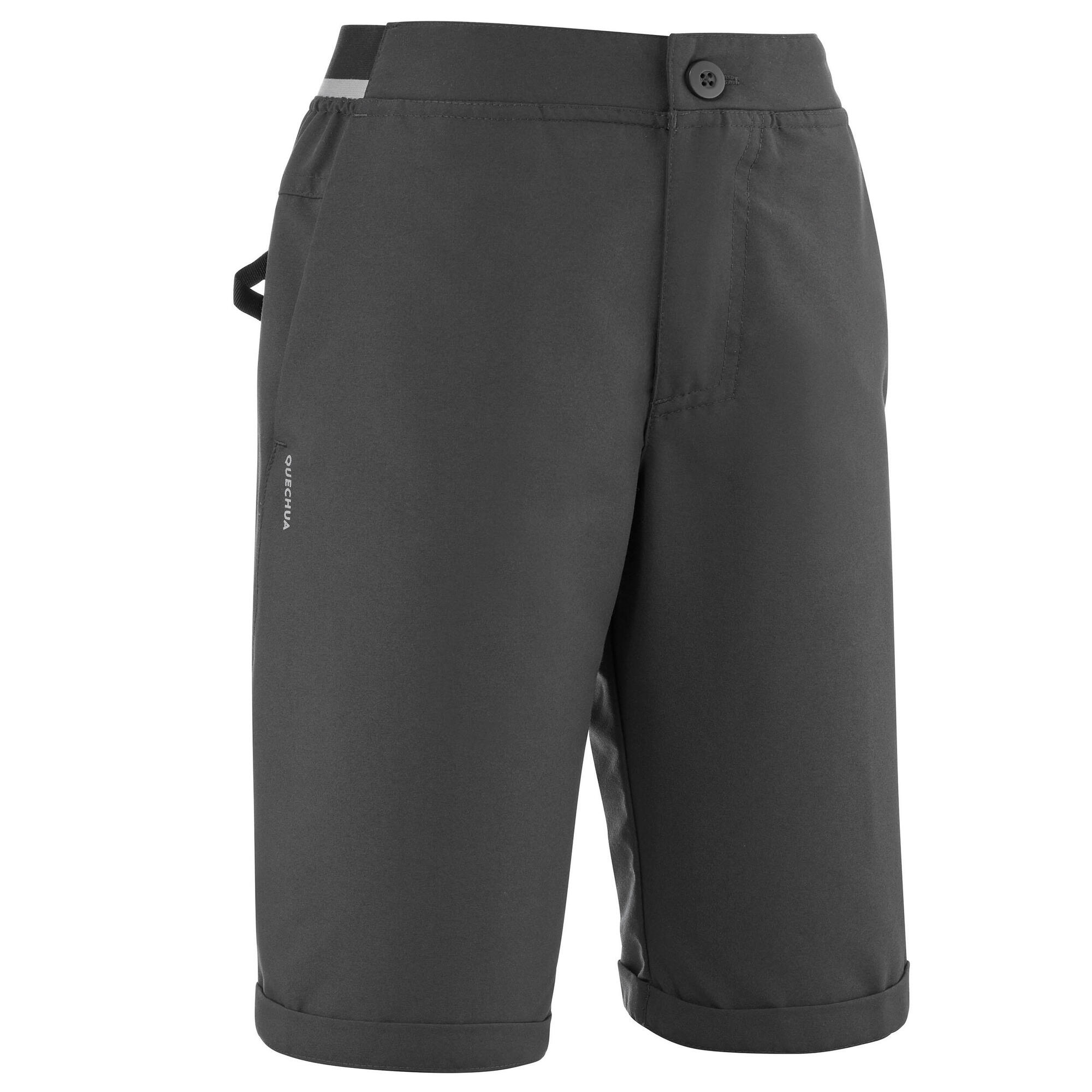 quechua-mh100-kinder-wandershorts-carbon-grau image 7