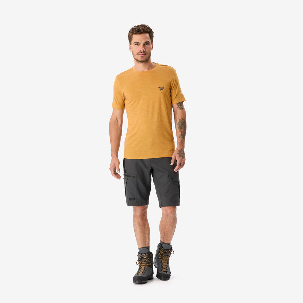 simond-travel-500-t-shirt-herren-merino-yellow-ochre image 2