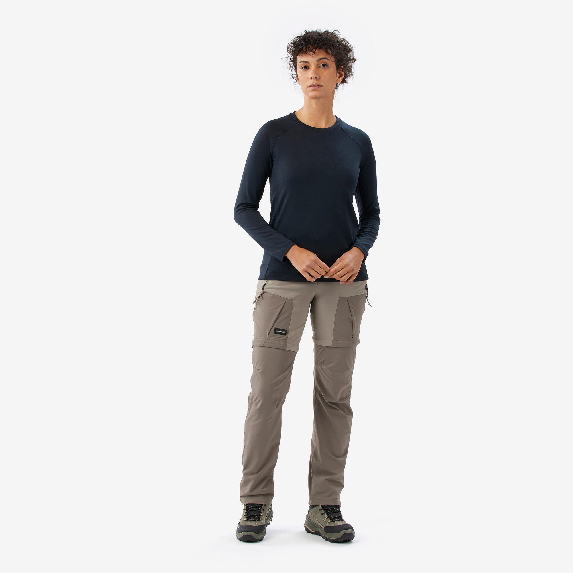 simond-merino-resist-langarmshirt-damen-blau-braun image 2