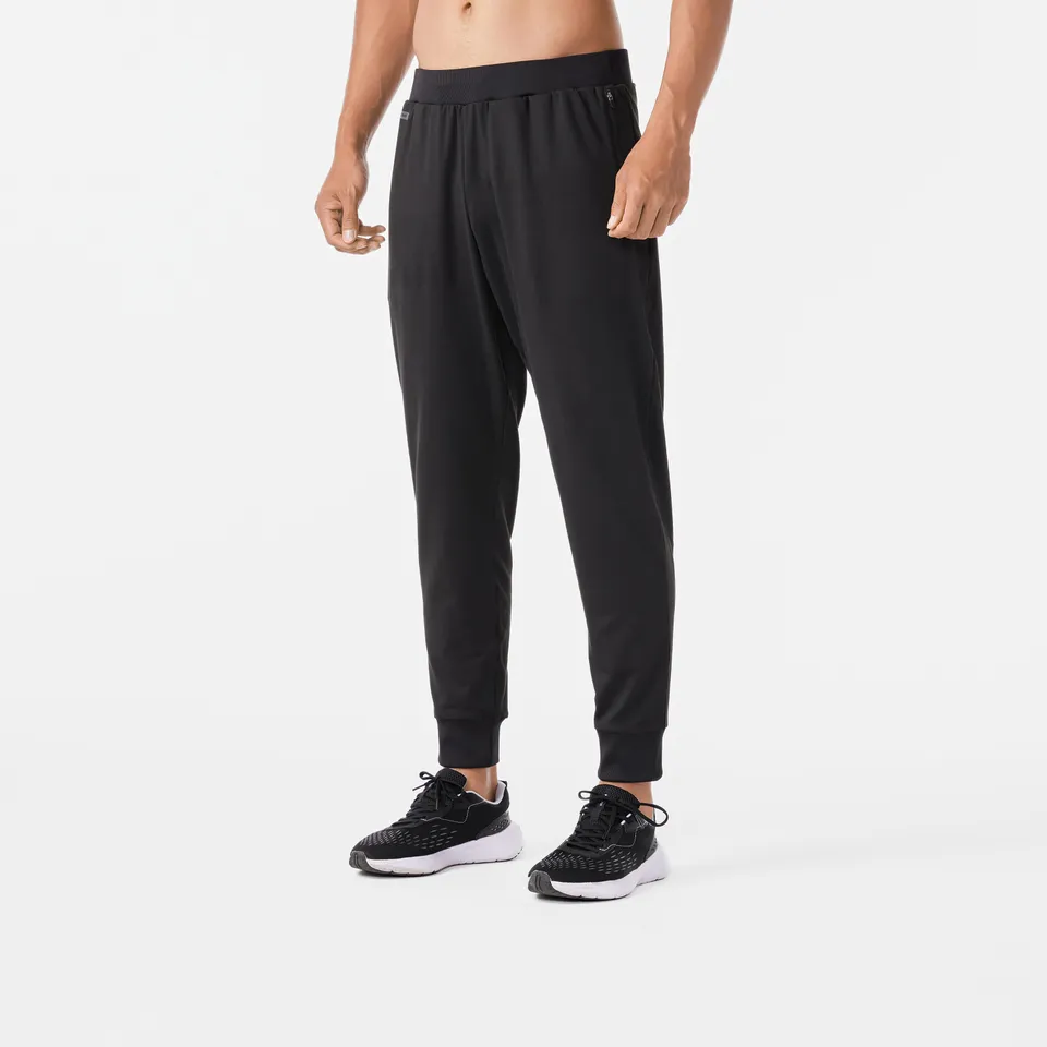 kiprun-100-herren-laufhose-warm-schwarz-w32-l31 image 1