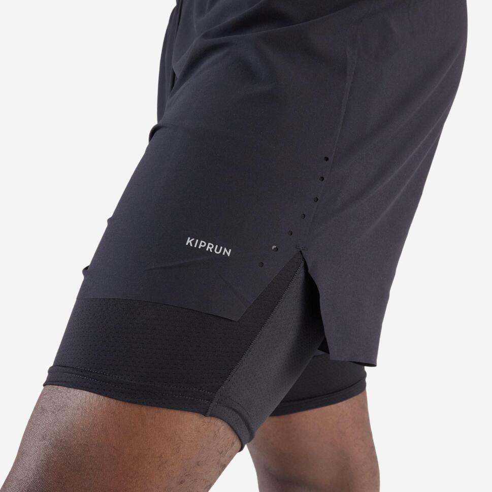 kiprun-run-500-2-in-1-laufshorts-herren-smoked-black image 7