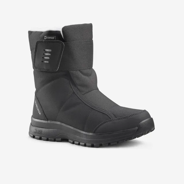 quechua-sh100-x-warm-damen-winterstiefel-schwarz-wasserdicht image 1