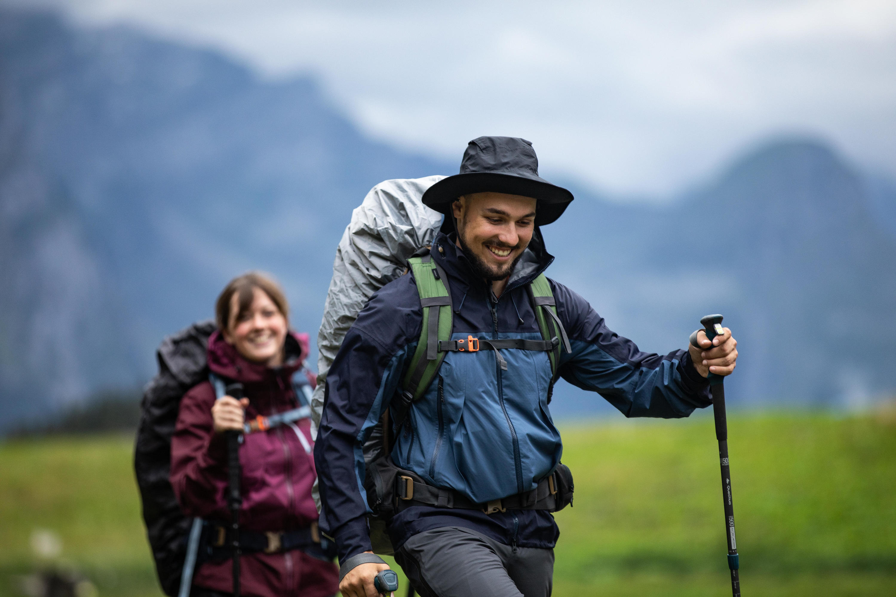 forclaz-trek-900-trekkinghut-wasserdicht-grau image 7