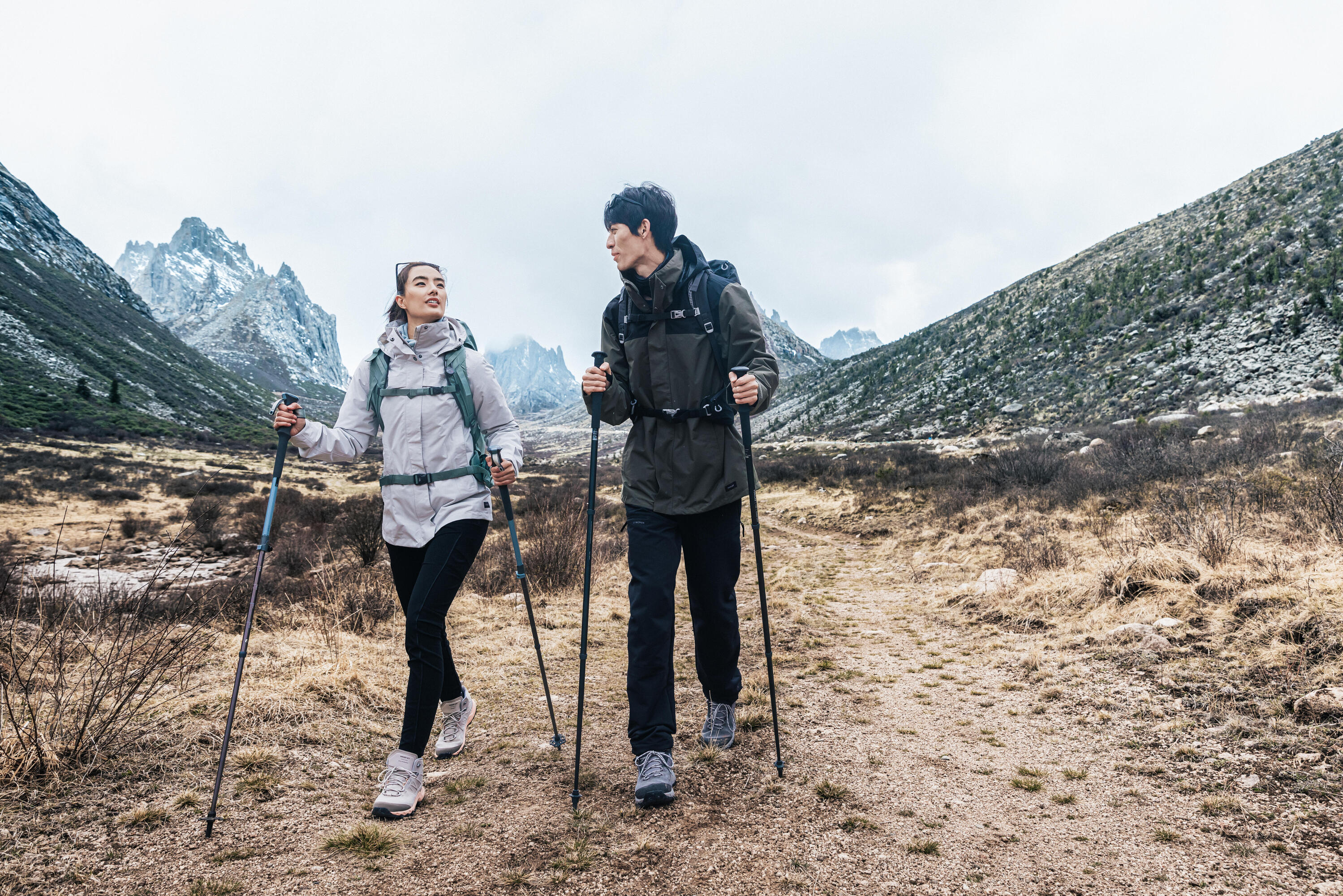 forclaz-mt100-wanderstock-einzel-schwarz-alu image 7