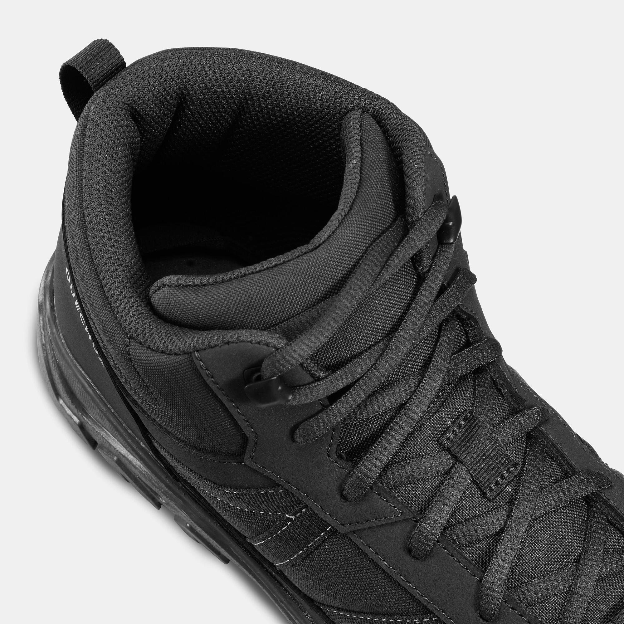 quechua-nh100-mid-herren-wanderschuhe-hoch-schwarz image 6