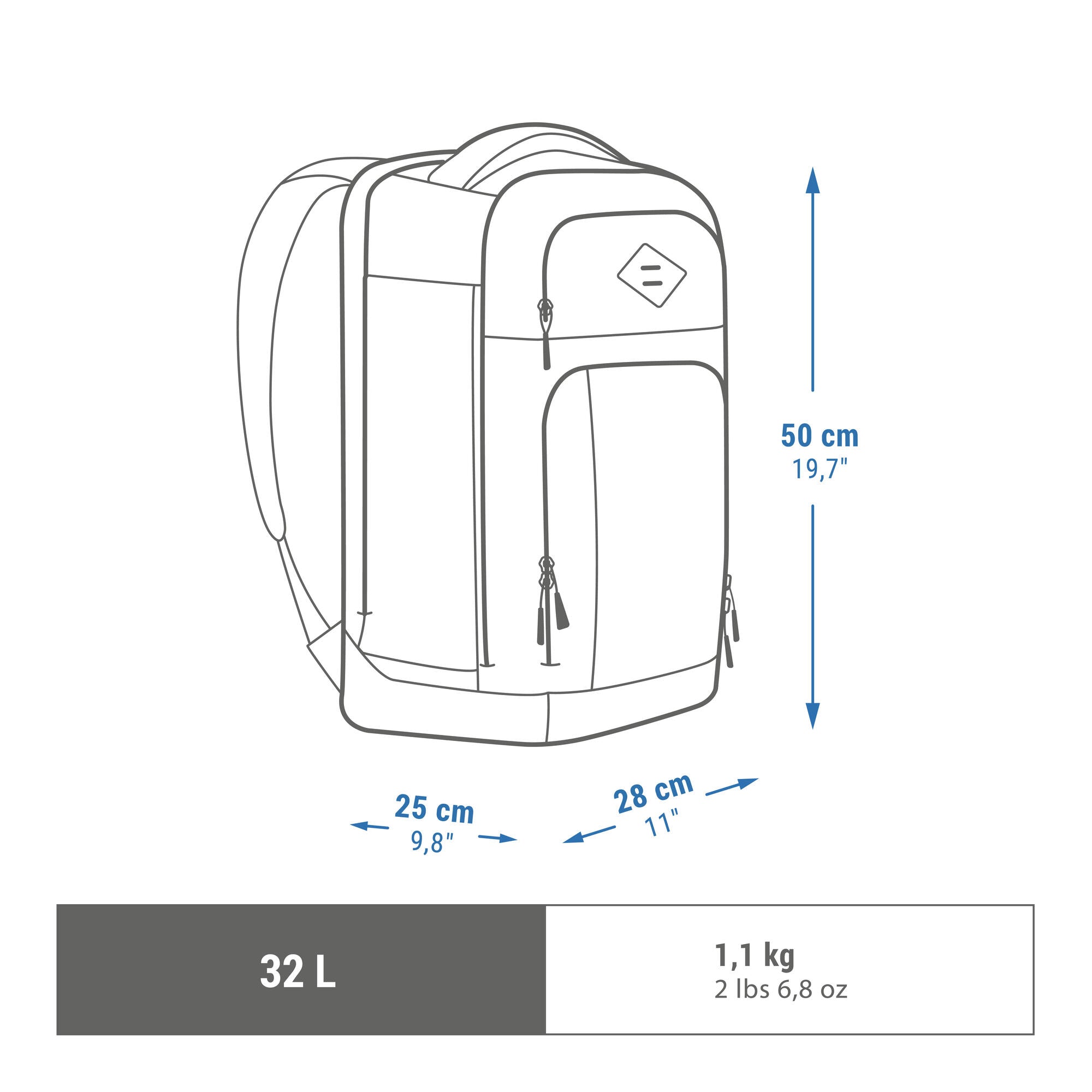 quechua-nh500-escape-wanderrucksack-32-l-schwarz image 6