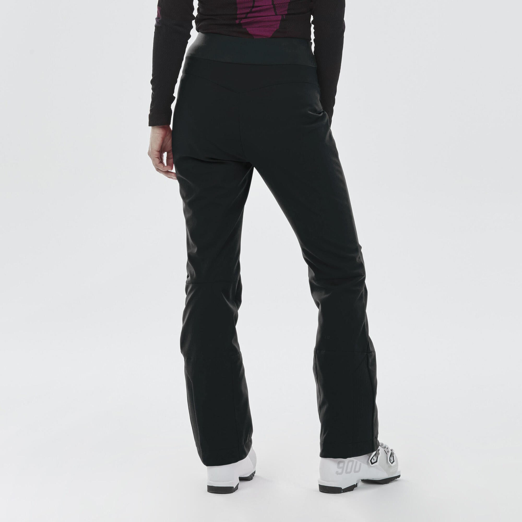 wedze-500-slim-skihose-damen-wasserdicht-schwarz image 1