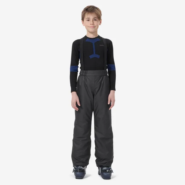 wedze-100-skihose-kinder-carbon-grau-warm-wasserdicht image 1