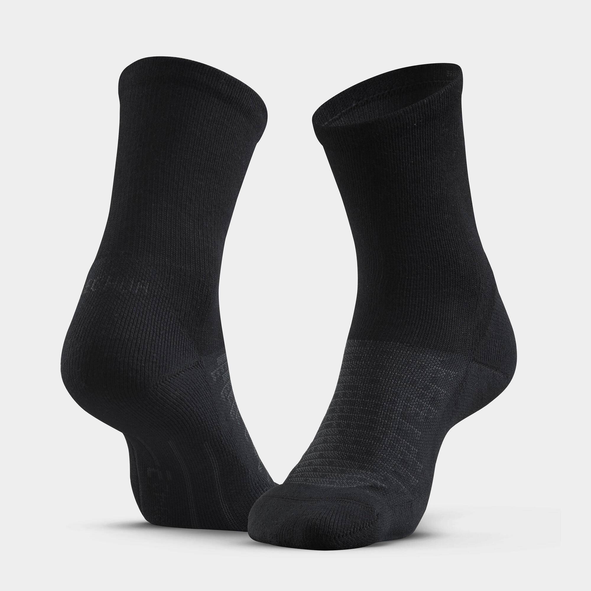 quechua-hike-100-high-socken-2er-pack-schwarz-m9 image 2