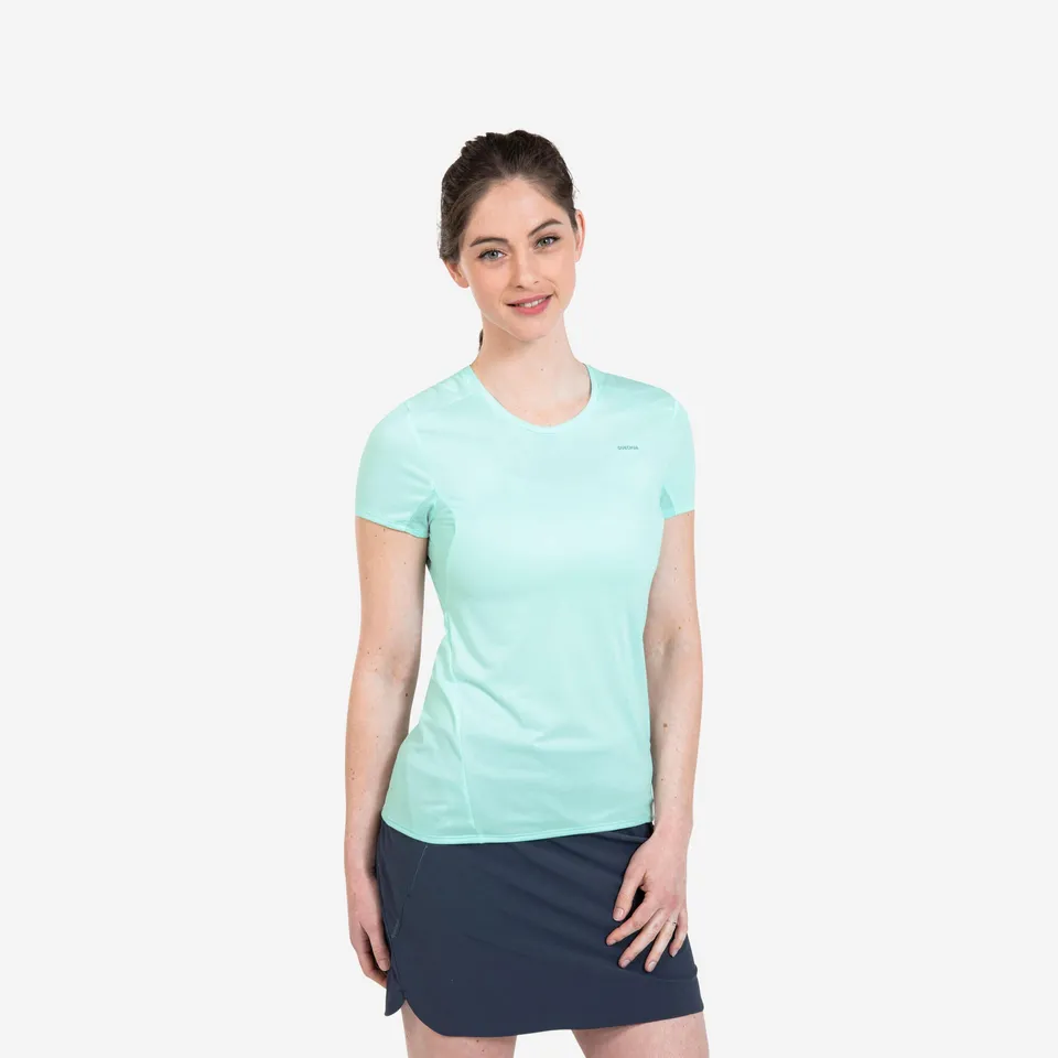 quechua-mh100-t-shirt-damen-wandern-pale-mint-leicht image 1