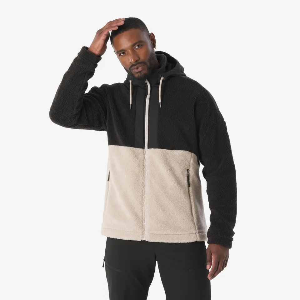 quechua-nh900-sherpa-fleecejacke-herren-lunar-beige image 1