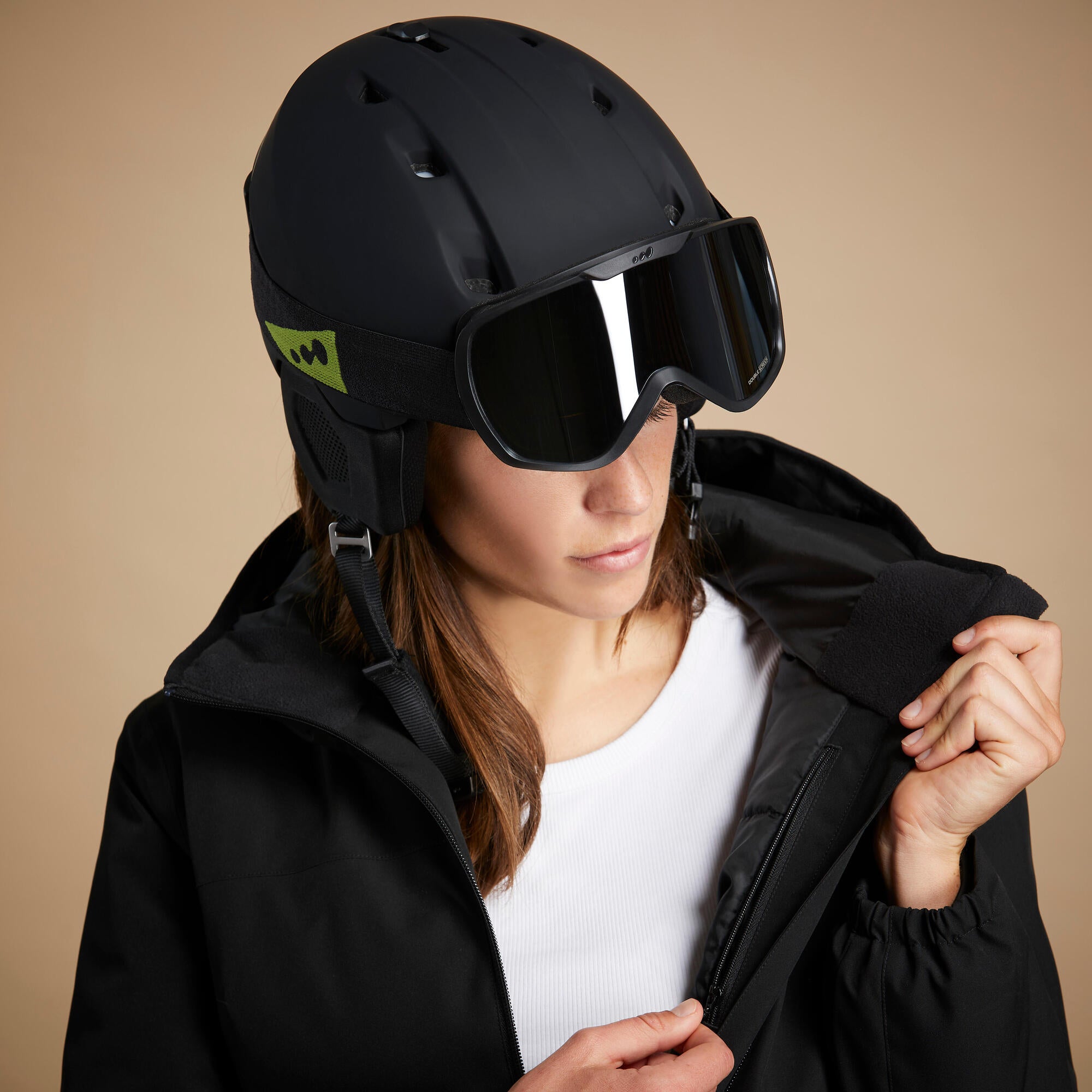 wedze-100-damen-skijacke-smoked-black-wasserdicht image 7