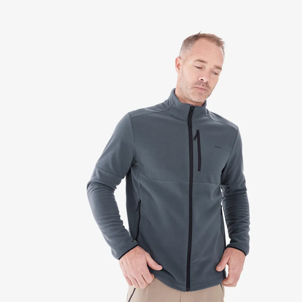 quechua-mh500-full-zip-fleecejacke-herren-abyss-gray image 1