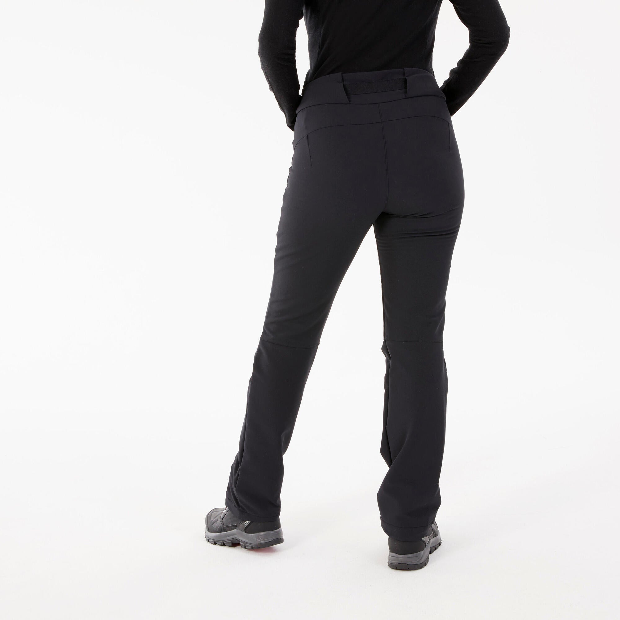 quechua-nh500-softshellhose-damen-schwarz-wasserabweisend image 4