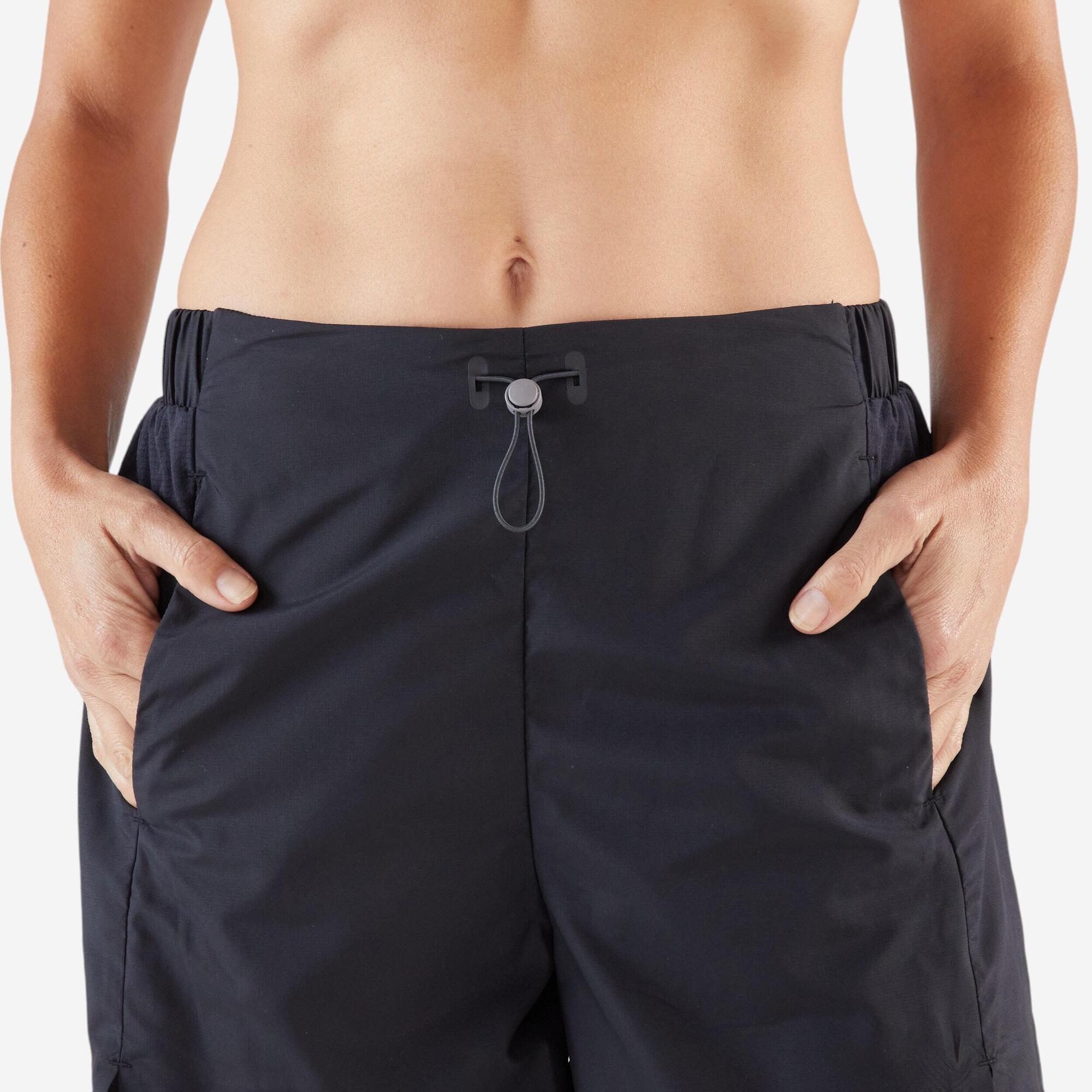 kiprun-run-500-2-in-1-laufshorts-damen-smoked-black image 6