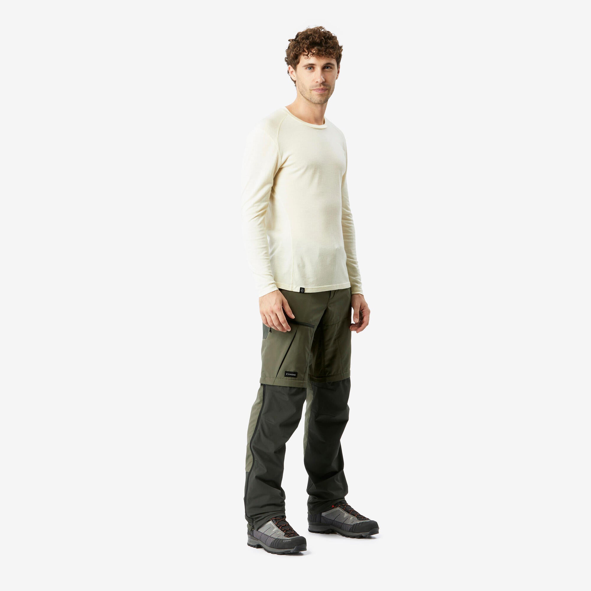 simond-mt500-zip-off-wanderhose-herren-khaki-2-in-1 image 2