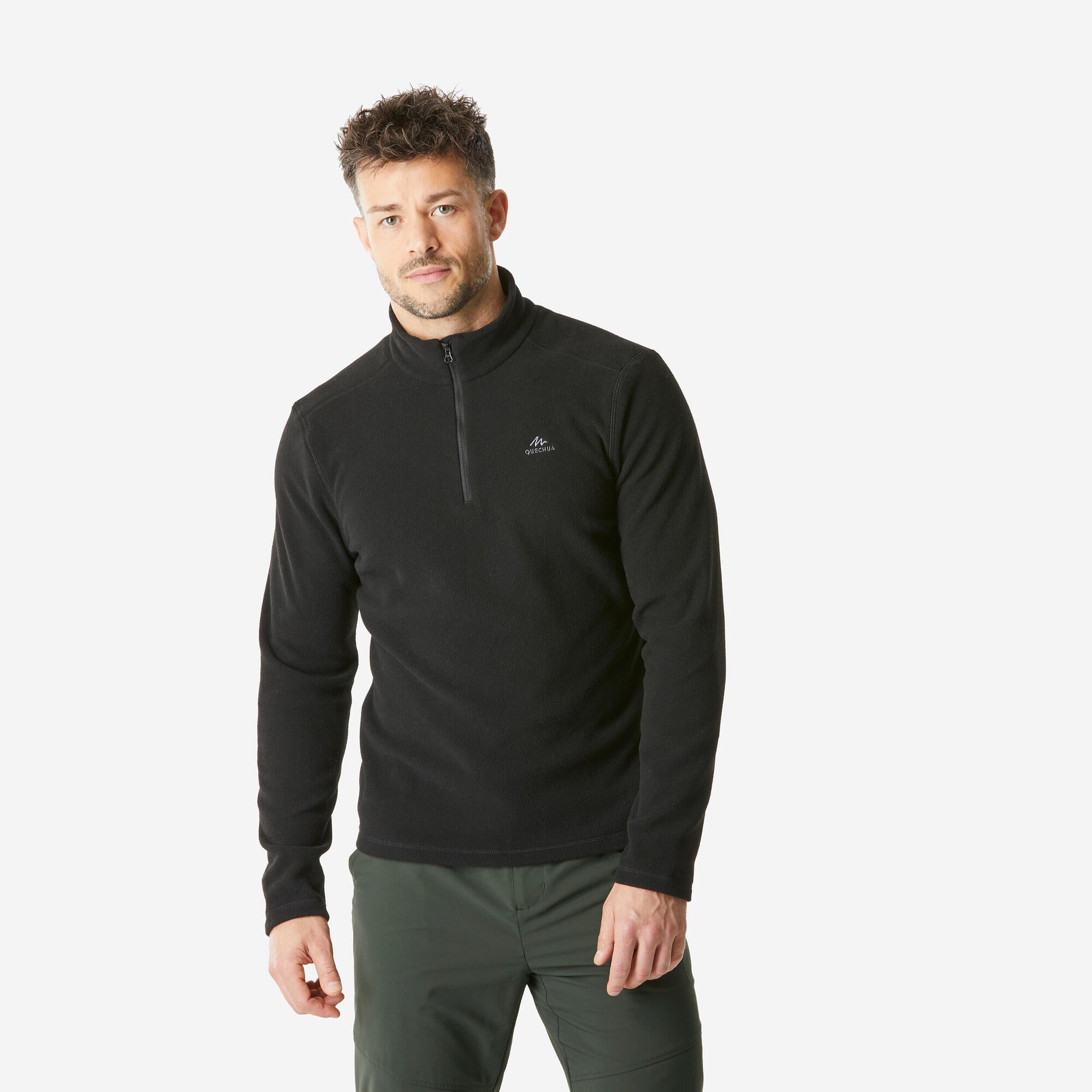 quechua-mh100-herren-fleecepullover-half-zip-schieferblau image 6