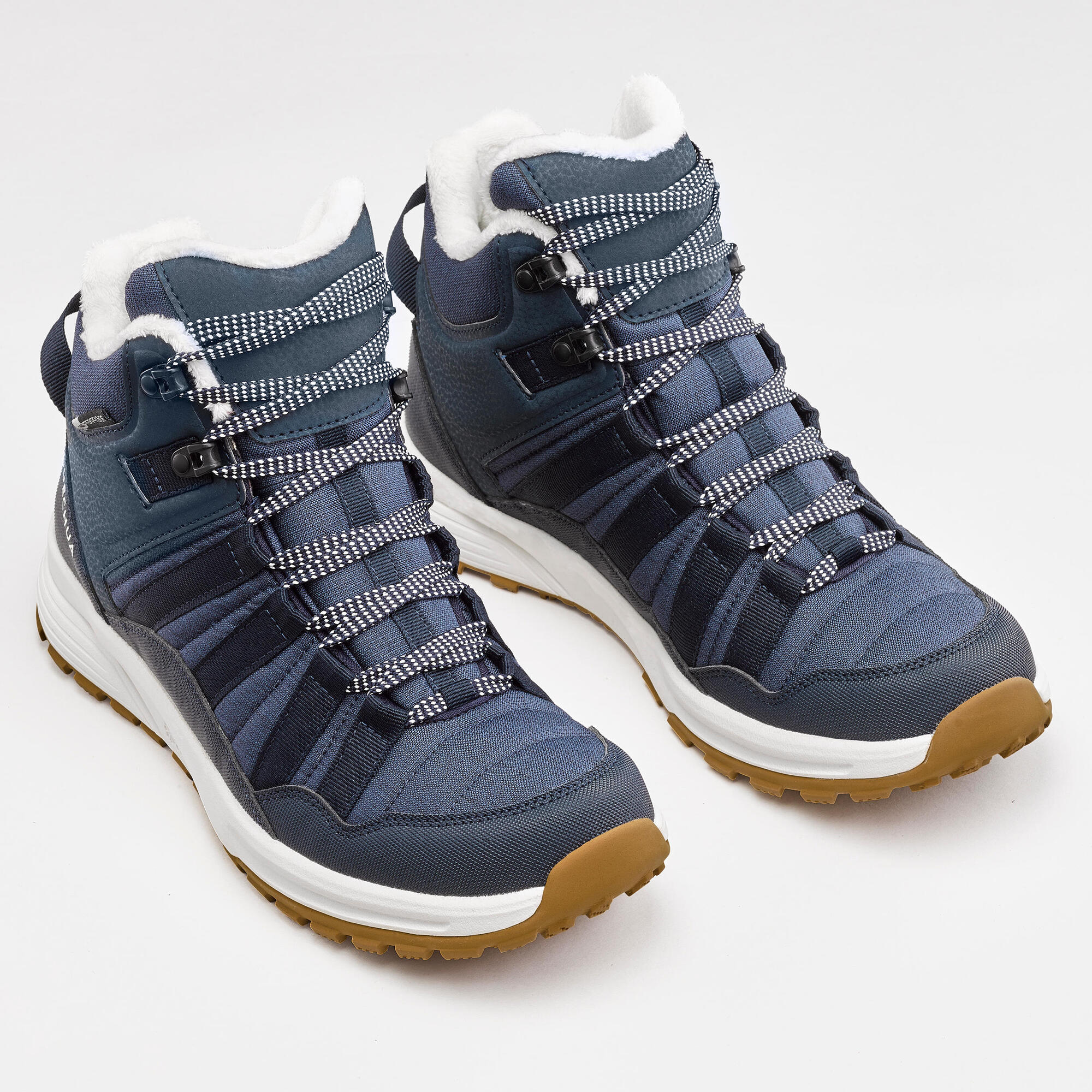 quechua-sh100-x-warm-winterschuhe-damen-blau image 2