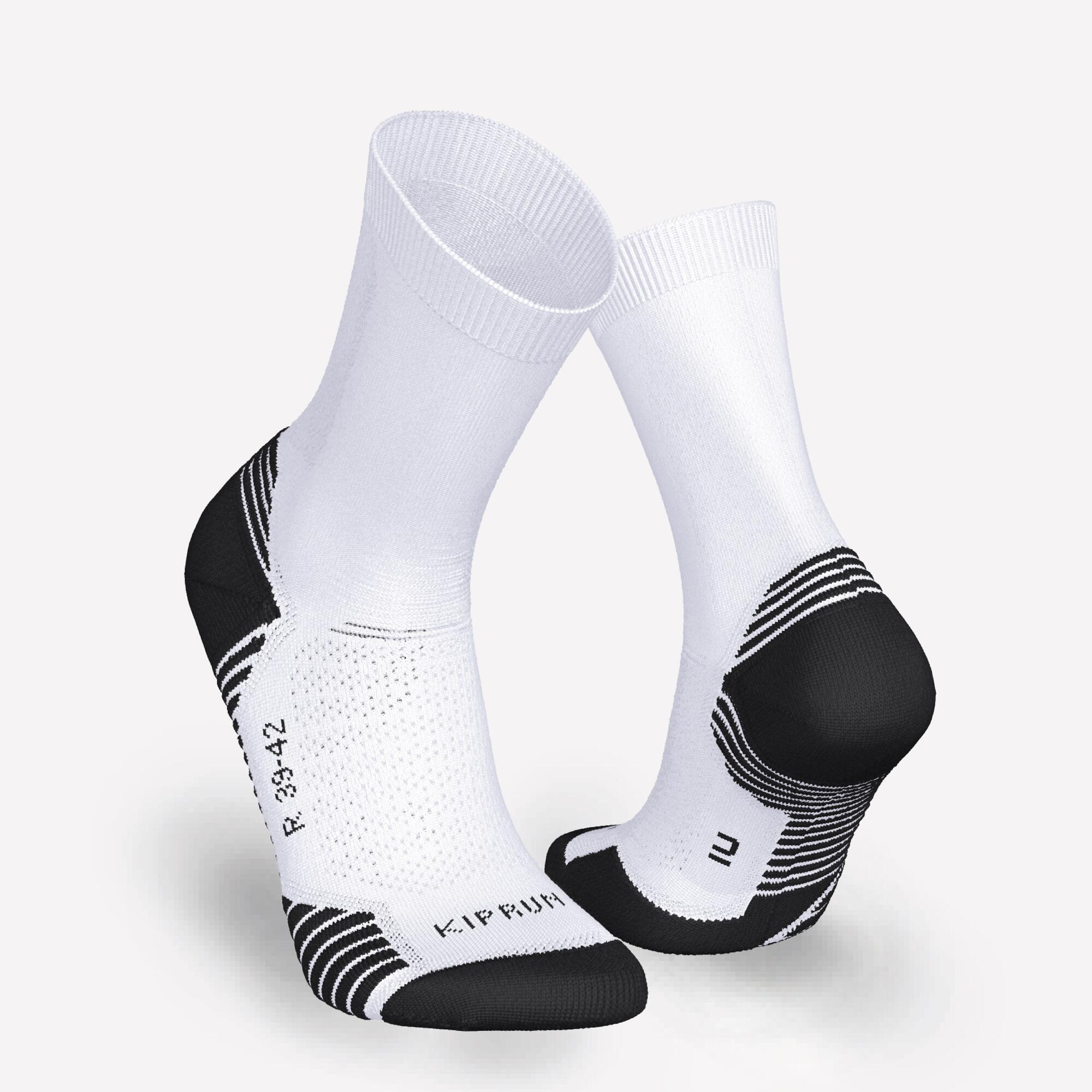kiprun-run-500-laufsocken-dick-2er-pack-wei image 2