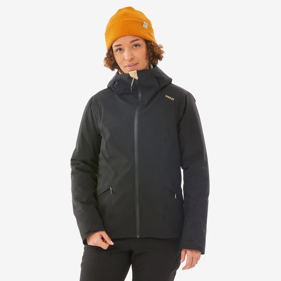 wedze-500-skijacke-damen-smoked-black-wasserdicht image 1
