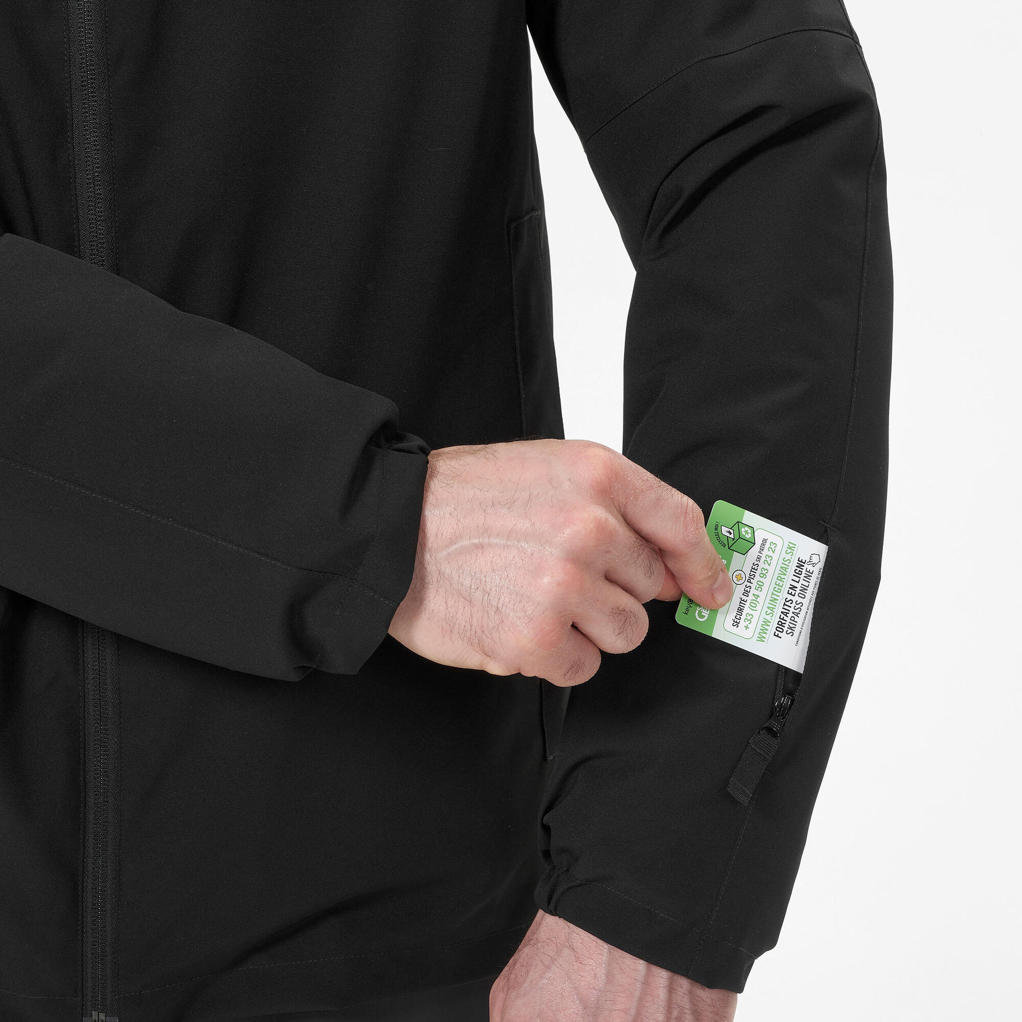 wedze-100-skijacke-herren-smoked-black-wasserdicht image 5