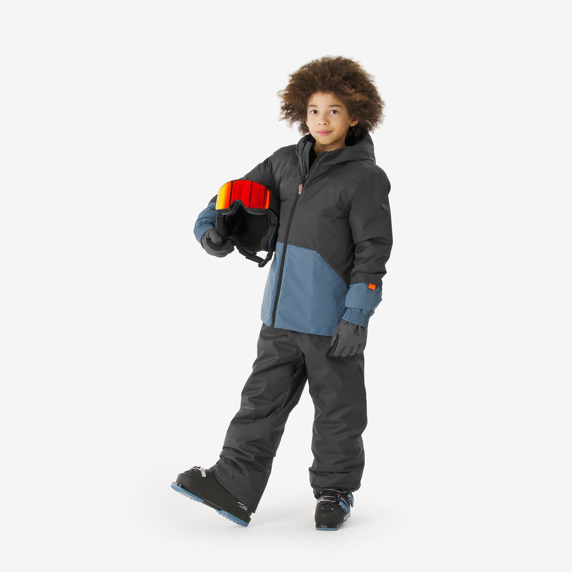 wedze-100-skijacke-kinder-grau-wasserdicht-warm image 2