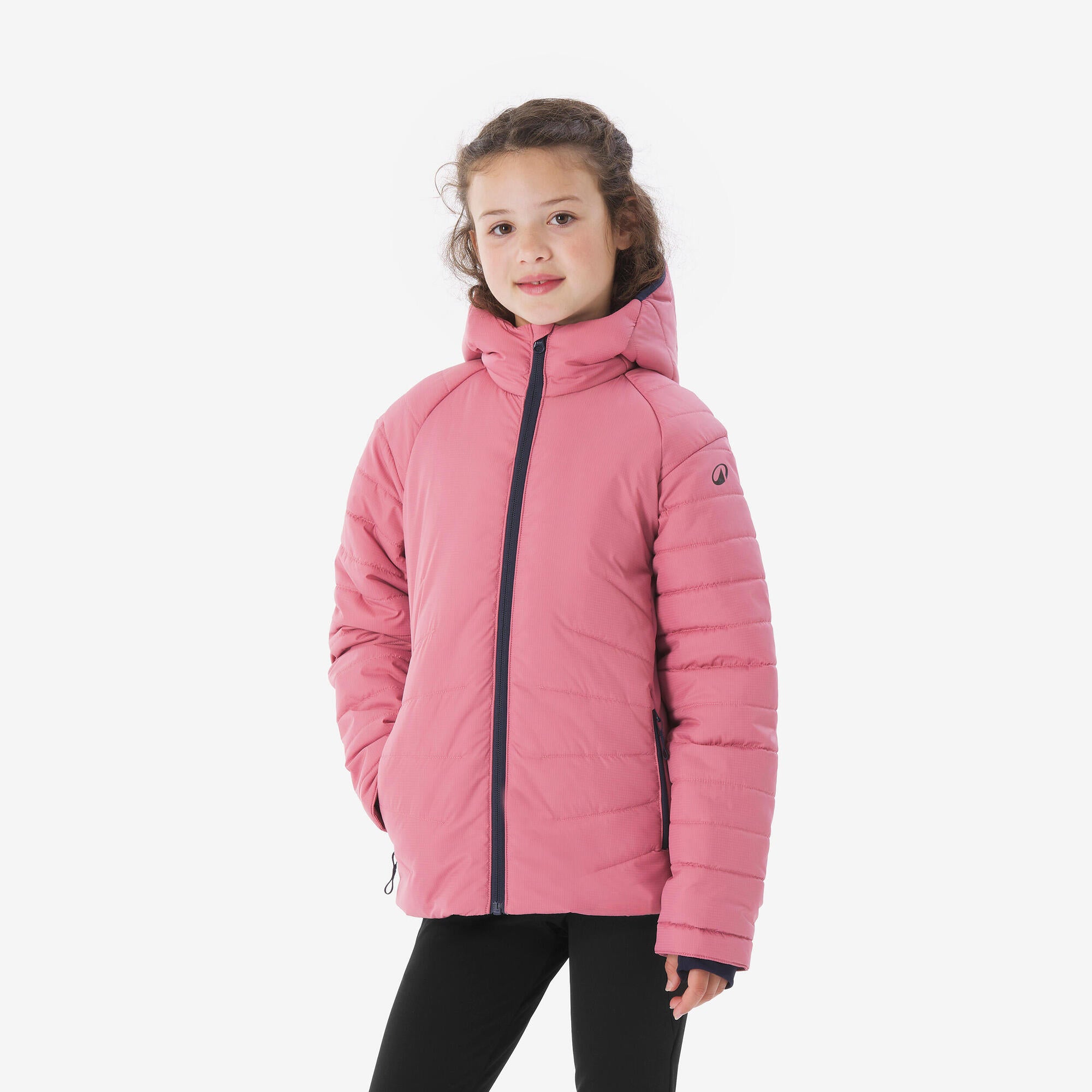 quechua-mh500-steppjacke-kinder-mauve-hybrid image 1