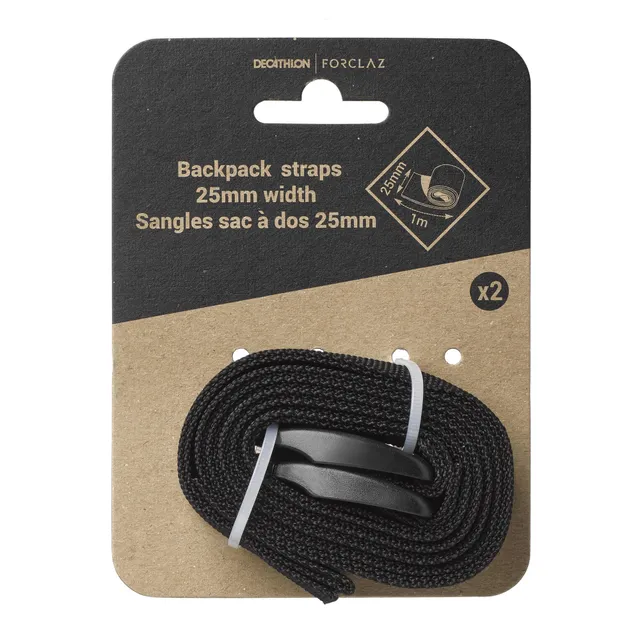 forclaz-rucksack-spanngurt-2er-set-schwarz image 1