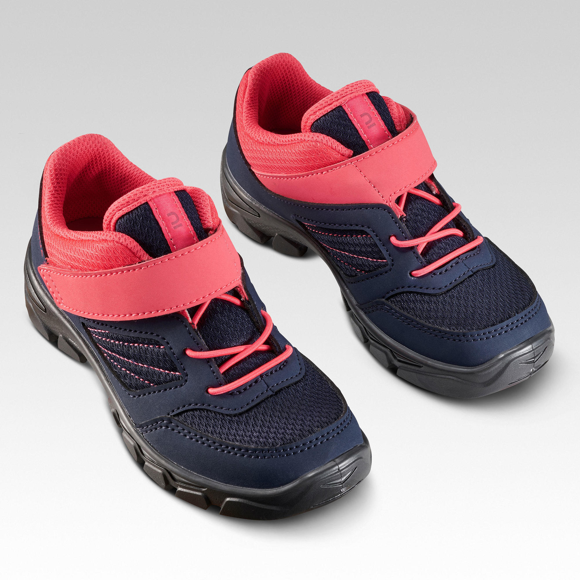 quechua-nh100-kinder-wanderschuhe-klett-strawberry-pink image 2