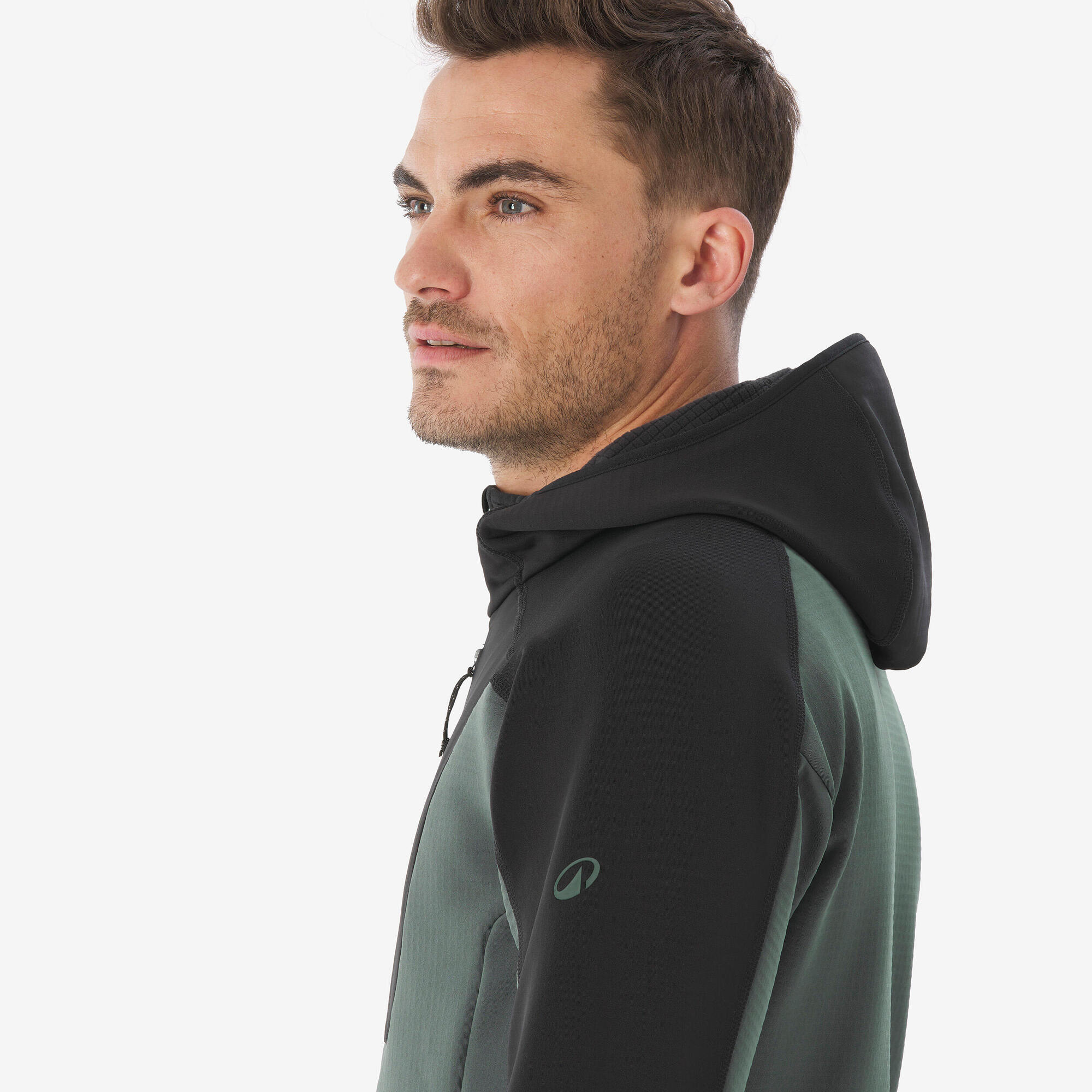 quechua-mh500-full-zip-fleecejacke-herren-dunkelgr-n-warm image 7