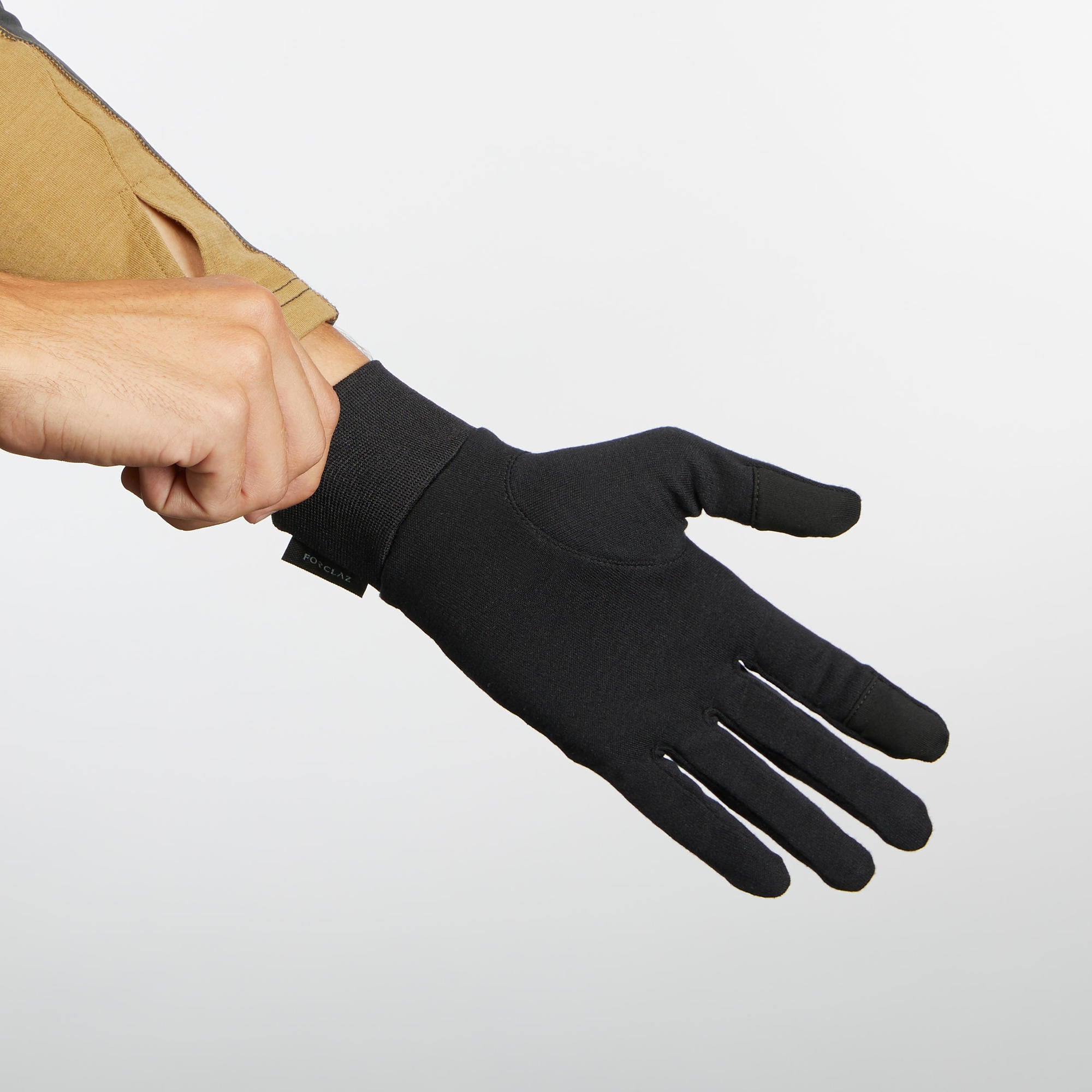 quechua-mt500-seidenhandschuhe-inliner-schwarz image 2
