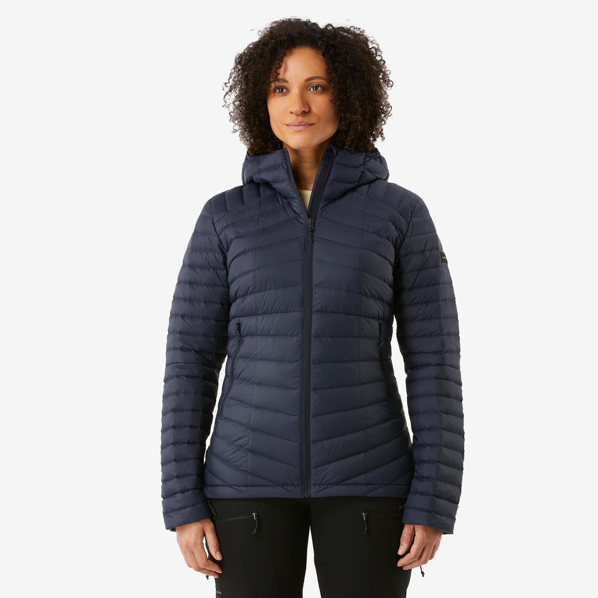 simond-mt100-daunenjacke-damen-schwarz-mit-kapuze image 1