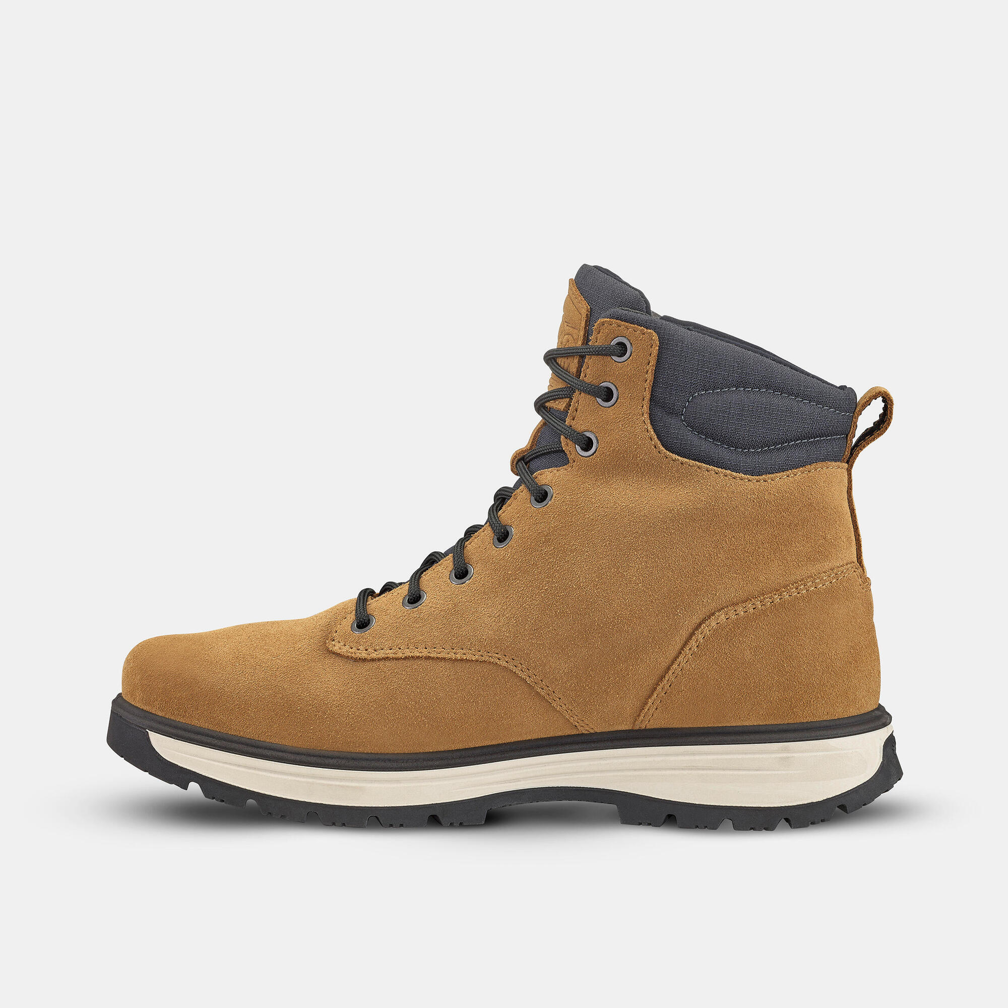 quechua-nh500-wanderstiefel-leder-wasserdicht-dark-cinnamon image 4