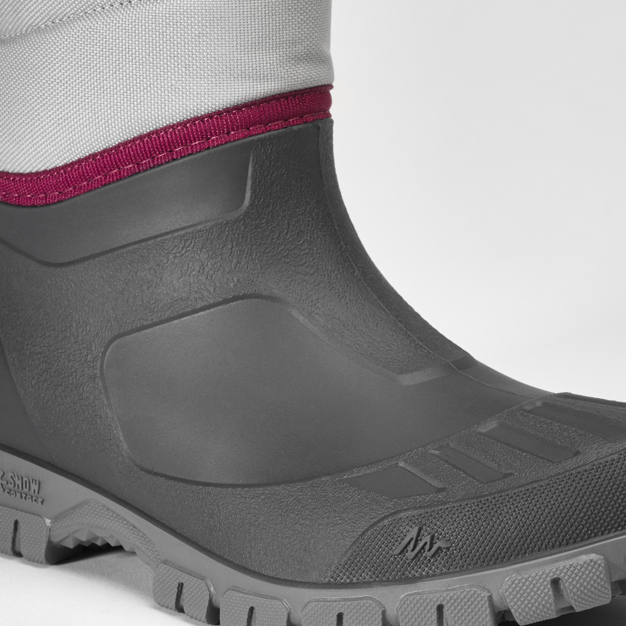 quechua-sh100-schneestiefel-damen-grau-wasserdicht-warm image 5