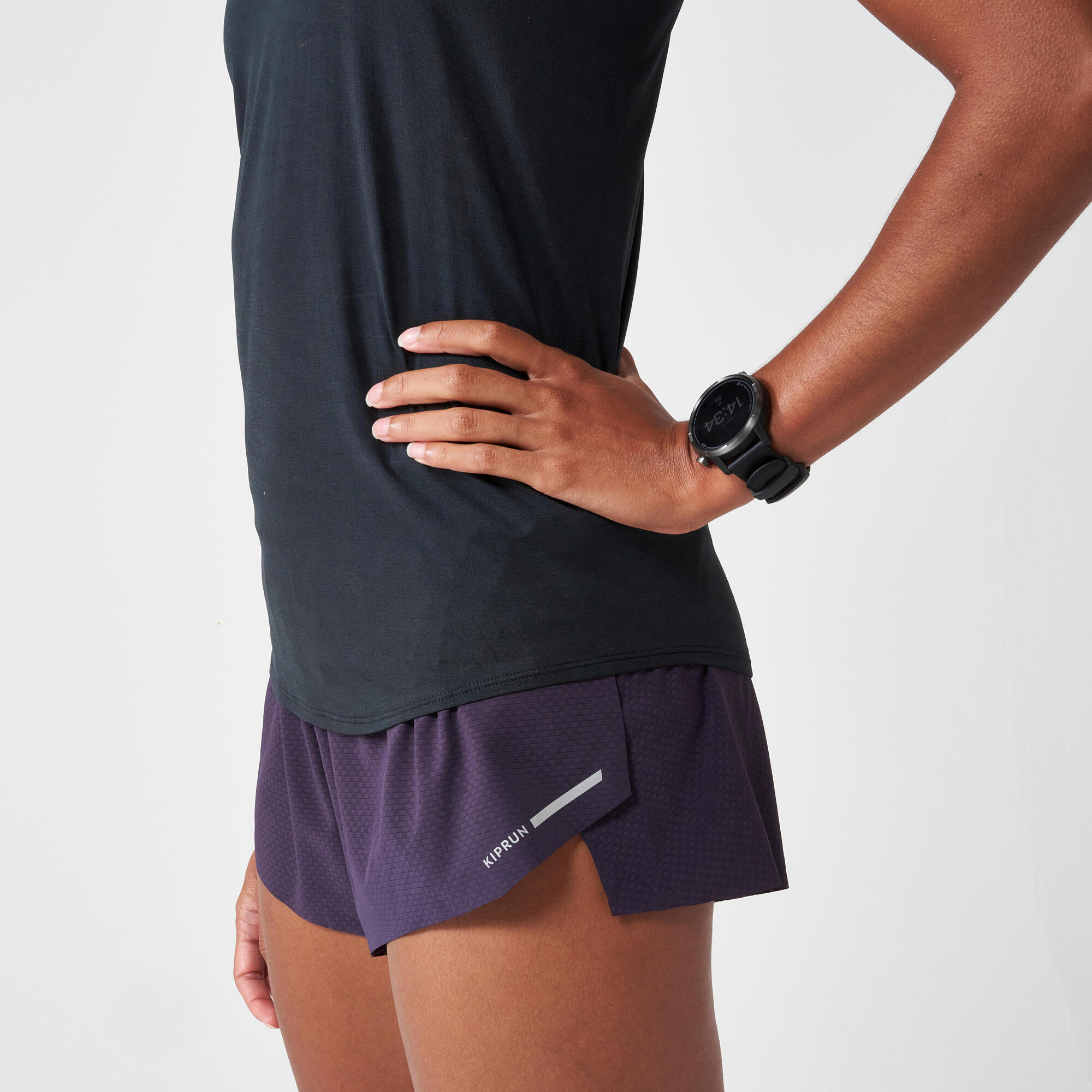 kiprun-run-500-seamless-lauftop-damen-graphit-gr-s image 4