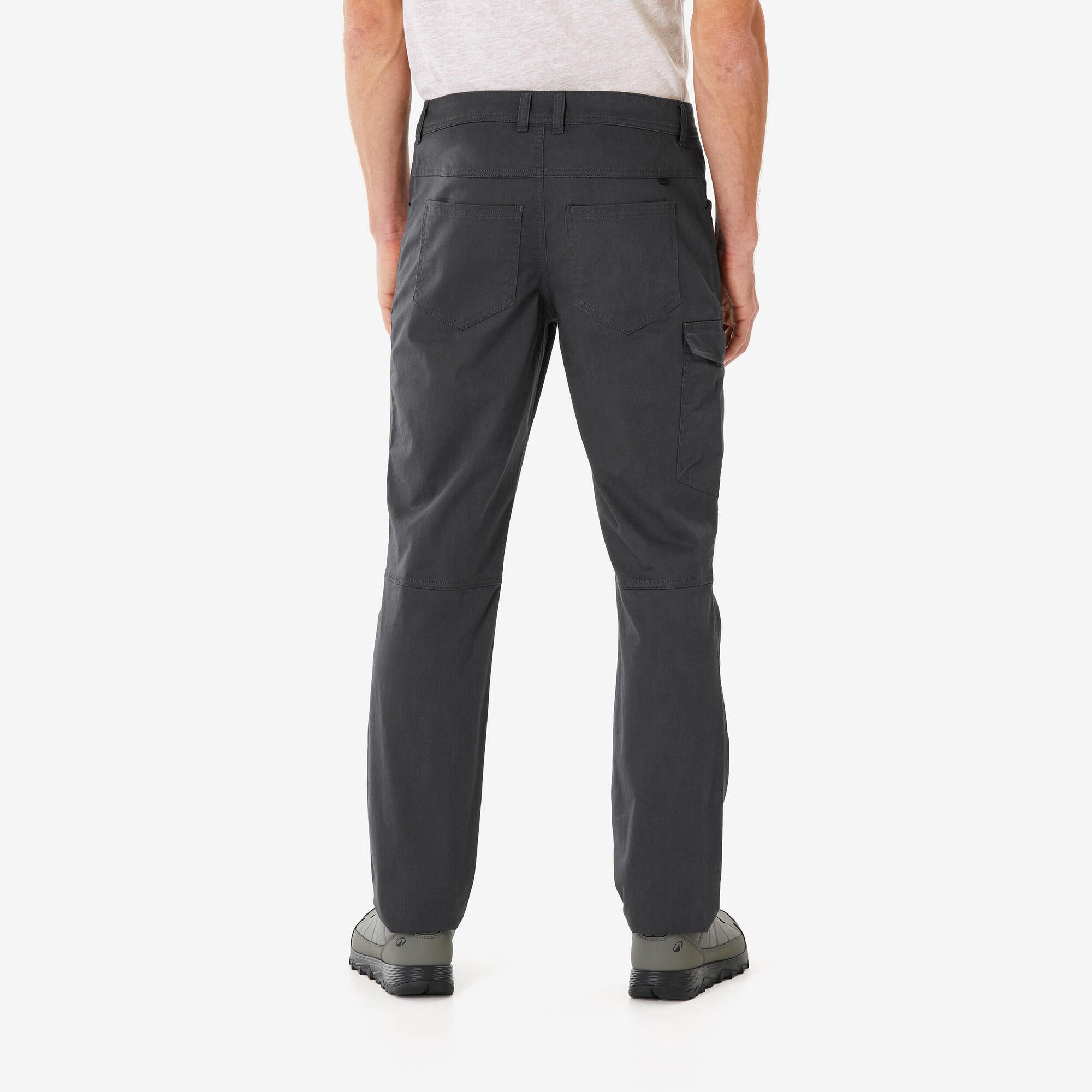 quechua-nh100-wanderhose-herren-carbon-gray-robust image 3