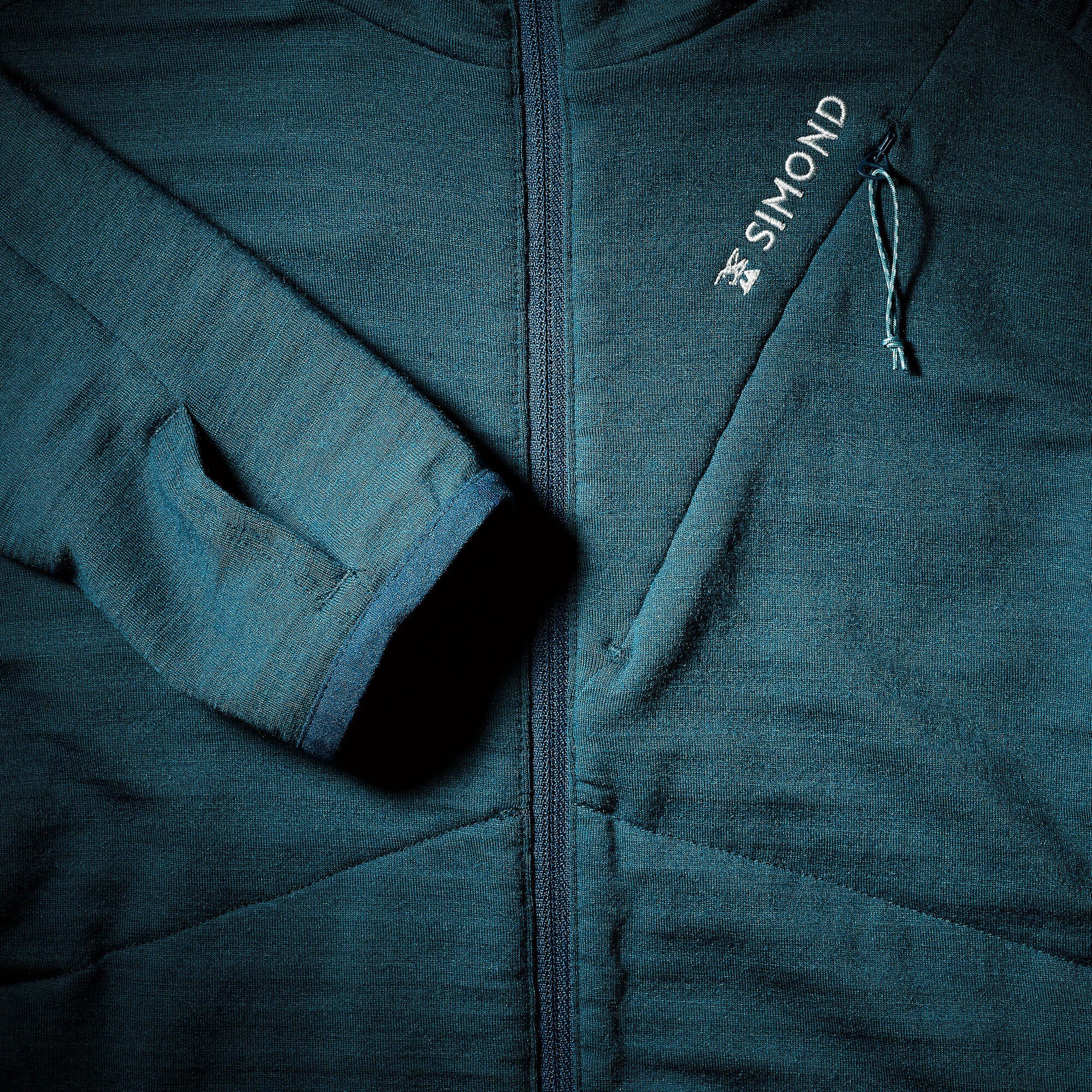 simond-merino-mountaineering-stretch-hoodie-petrol-damen image 7
