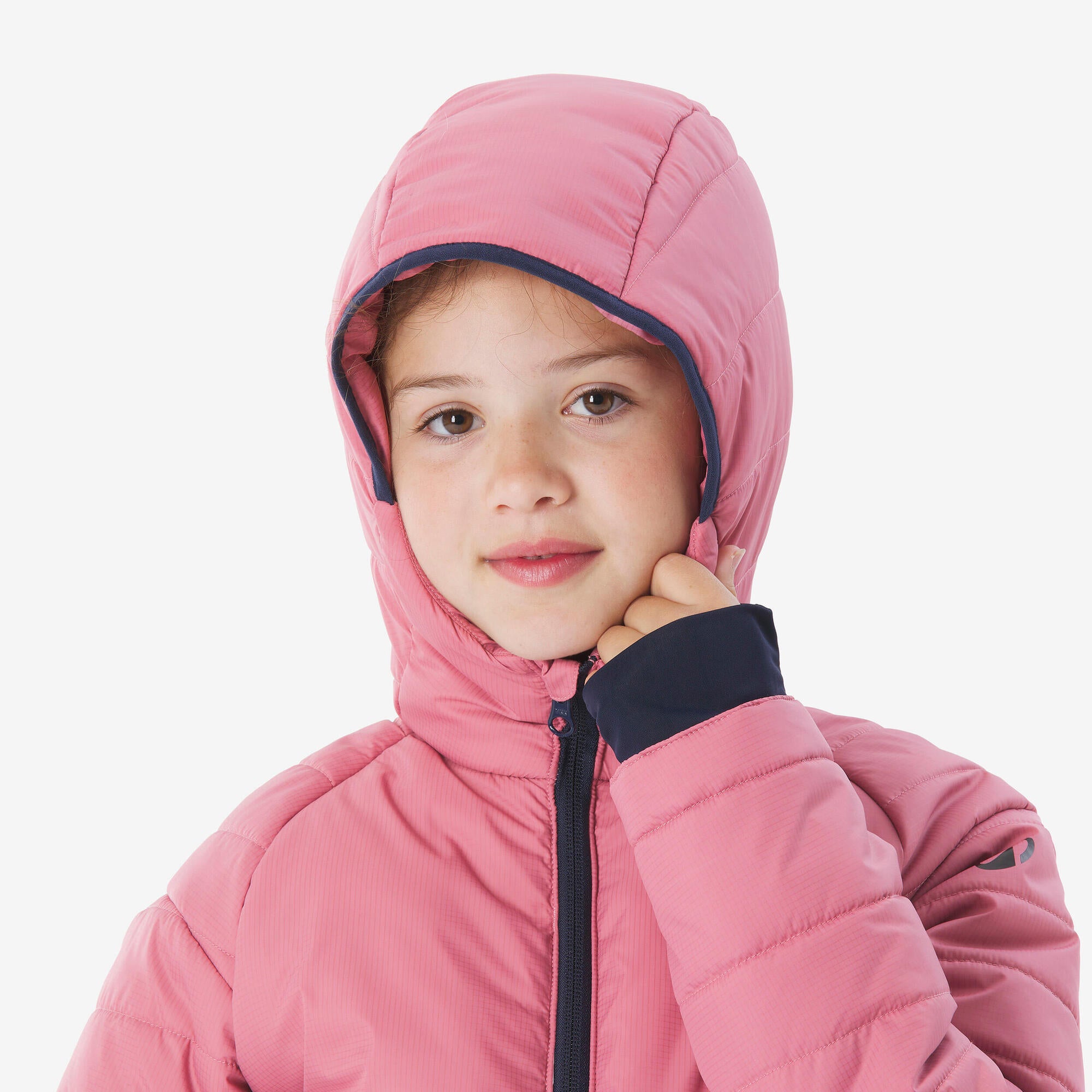quechua-mh500-steppjacke-kinder-mauve-hybrid image 7