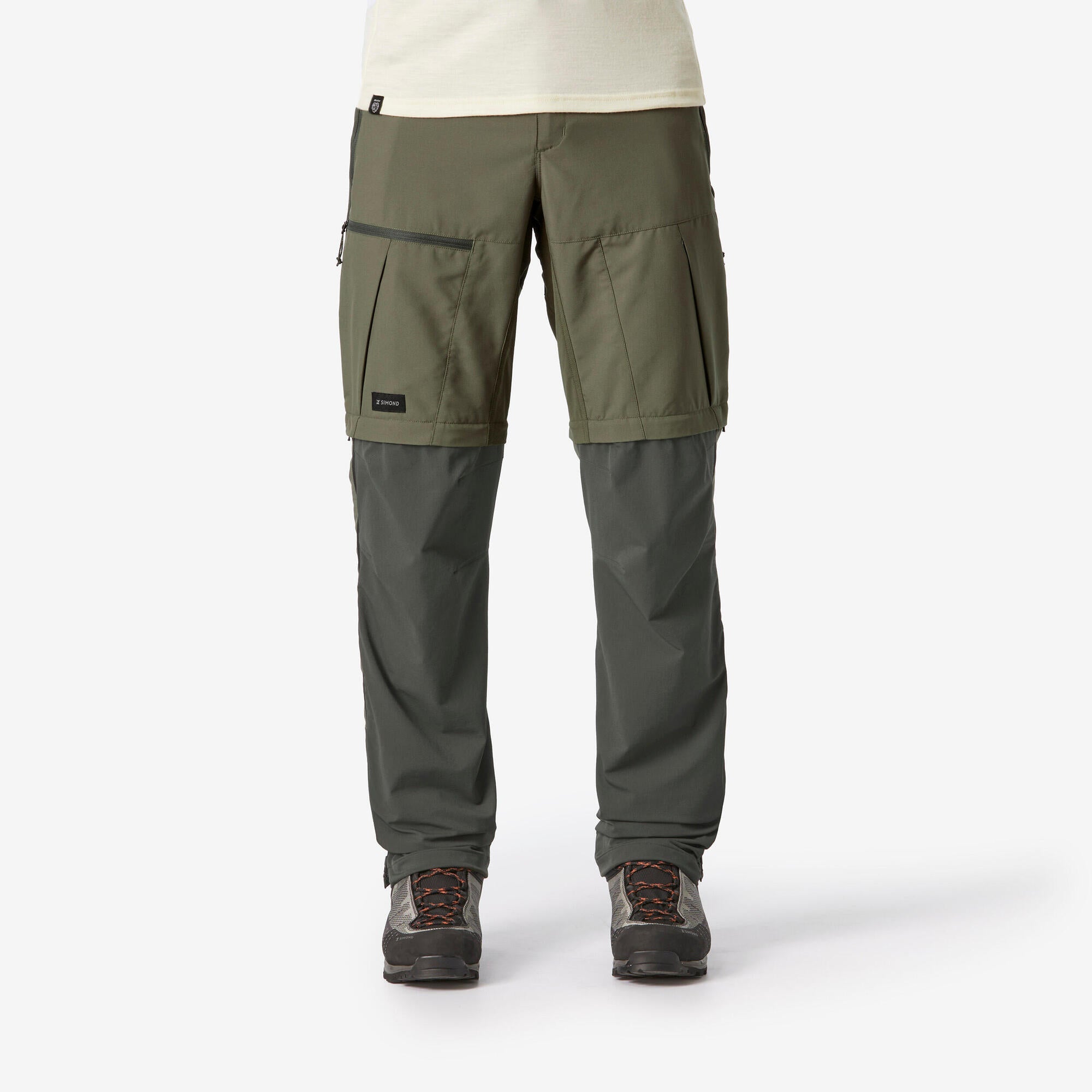 simond-mt500-zip-off-wanderhose-herren-khaki-2-in-1 image 1