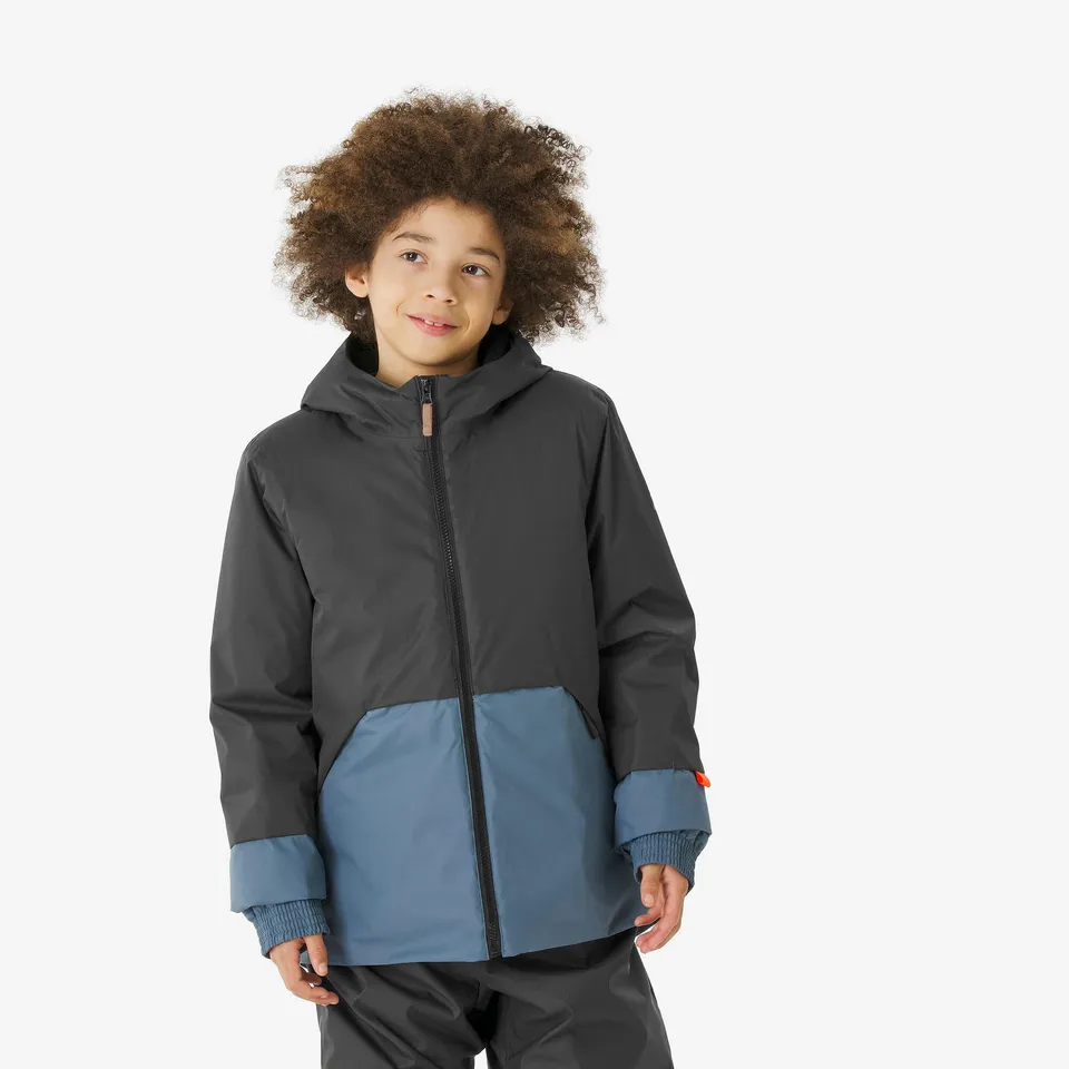 wedze-100-skijacke-kinder-grau-wasserdicht-warm image 1