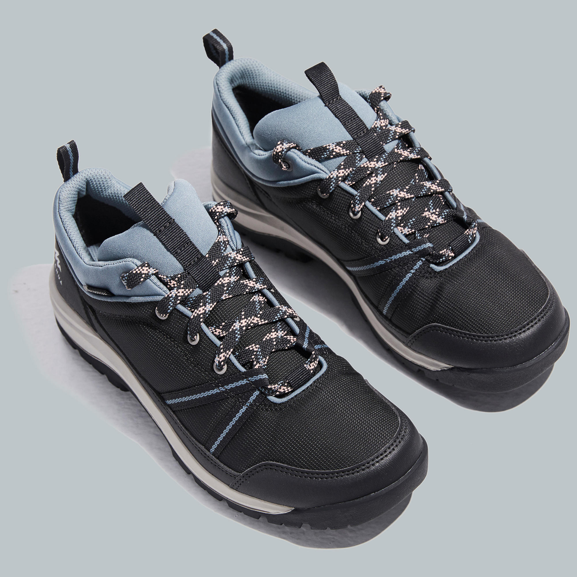 quechua-nh100-low-wp-damen-wanderschuhe-carbon-gray image 4