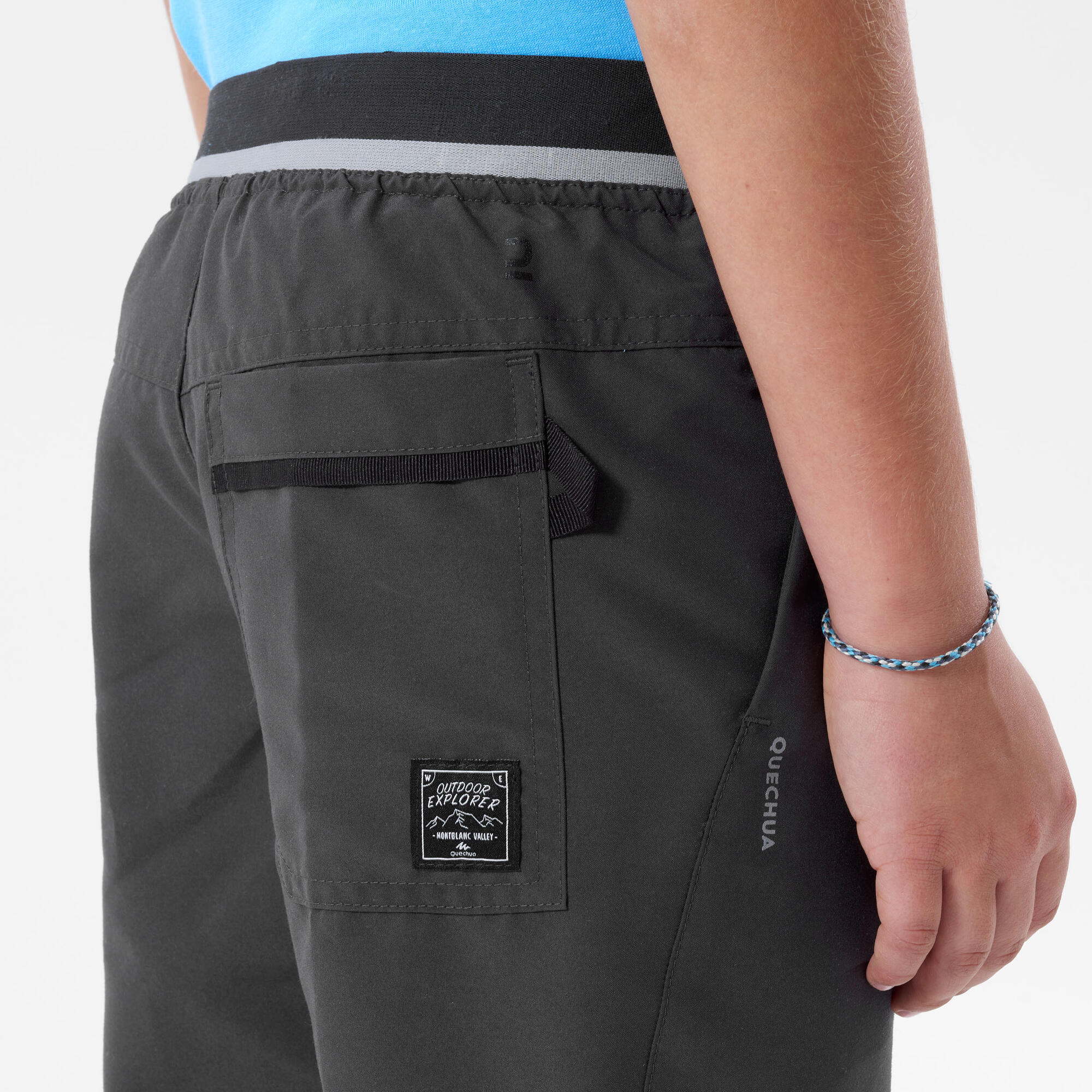 quechua-mh100-kinder-wandershorts-carbon-grau image 4