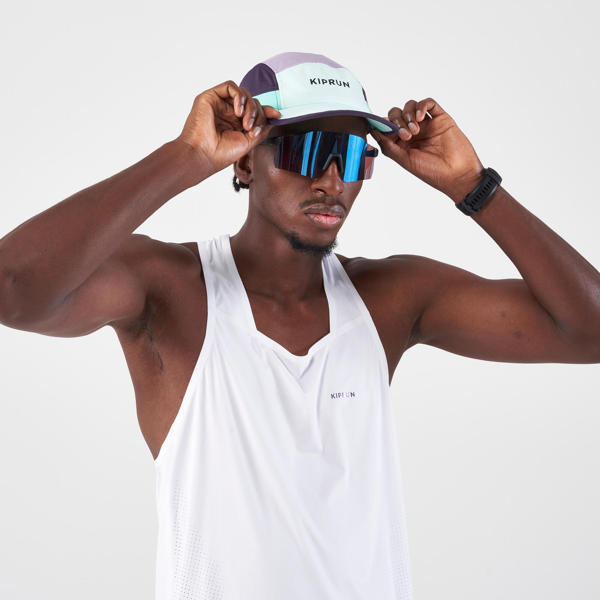 kiprun-5-panel-ultralight-laufkappe-mint-green-one-size image 3
