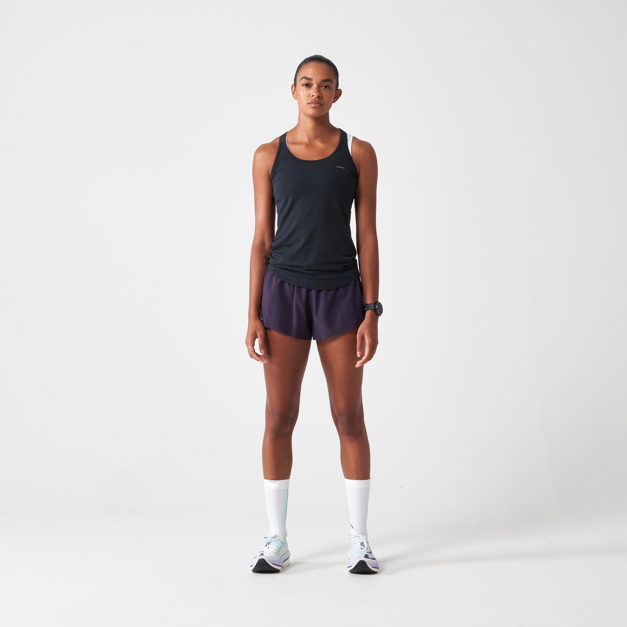 kiprun-run-500-seamless-lauftop-damen-graphit-gr-s image 7