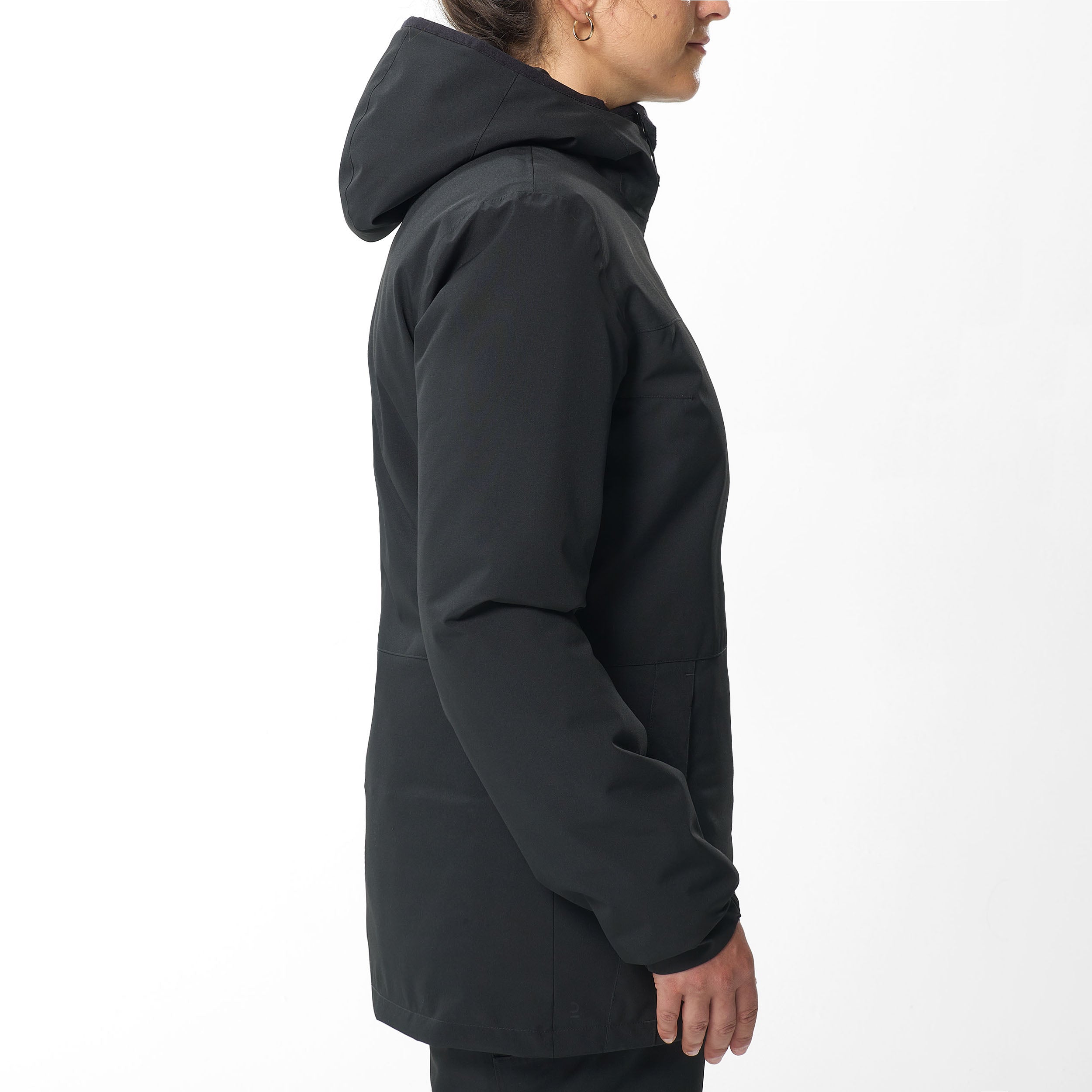 wedze-100-damen-skijacke-smoked-black-wasserdicht image 2