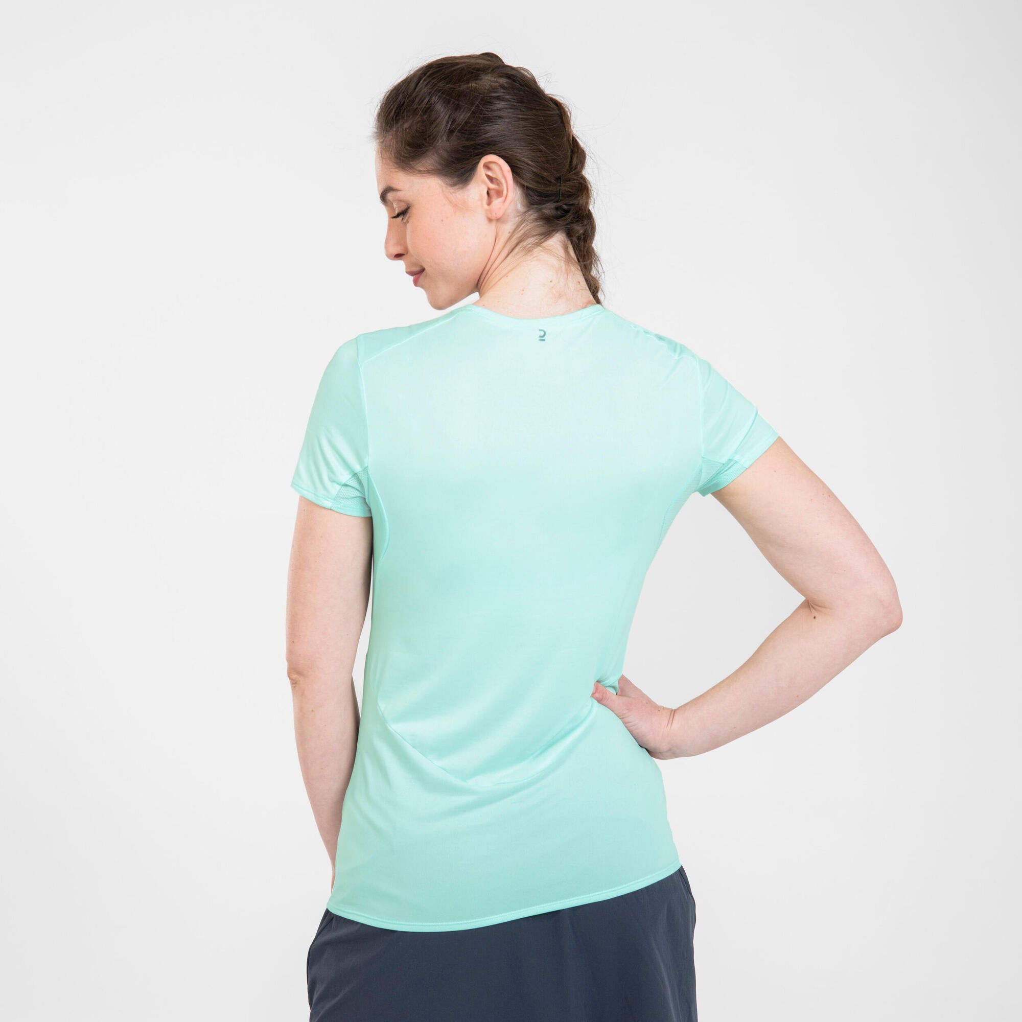 quechua-mh100-t-shirt-damen-wandern-pale-mint-leicht image 3