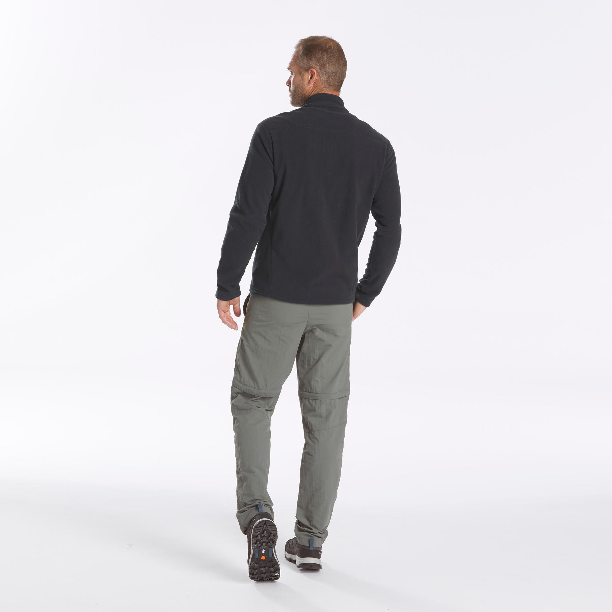 quechua-mh120-fleecejacke-herren-schwarz image 5