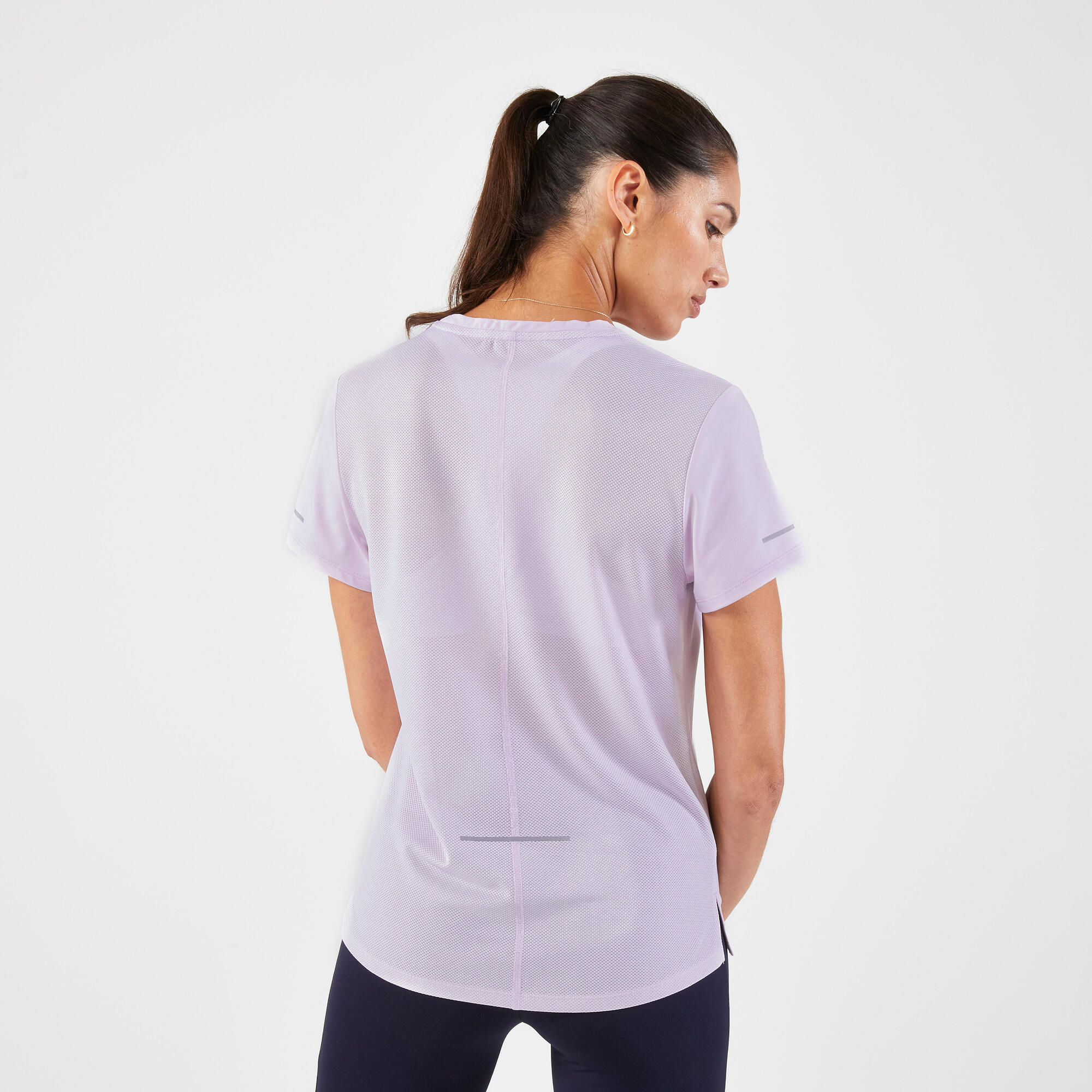 kiprun-run-500-laufshirt-damen-flieder-atmungsaktiv image 3